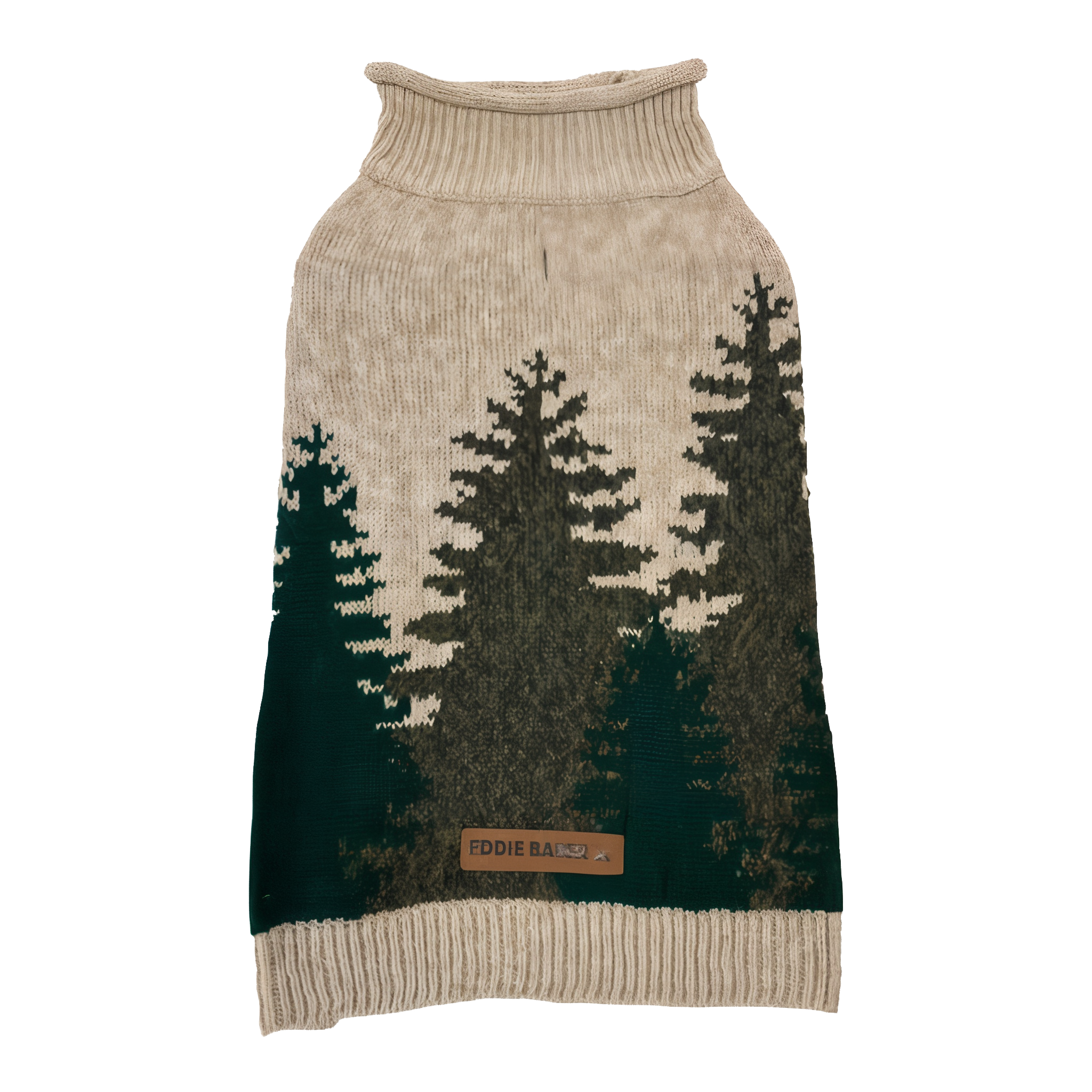 Eddie Bauer Heathered Forest Sweater for dogs, extra small size, oatmeal color. #XS#Heathered Forest Sweater Oatmeal