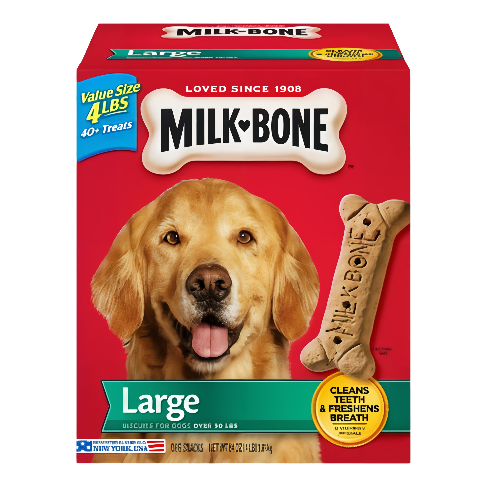 Milk-Bone Beef Biscuits Large Dog Treats, 4 lb box #4 lb