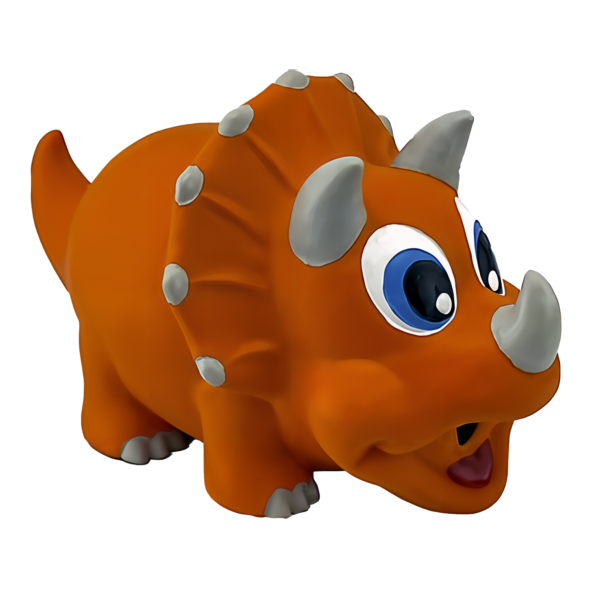 Petsport USA NaturFlex Dinosaur Latex Dog Toy Triceratops