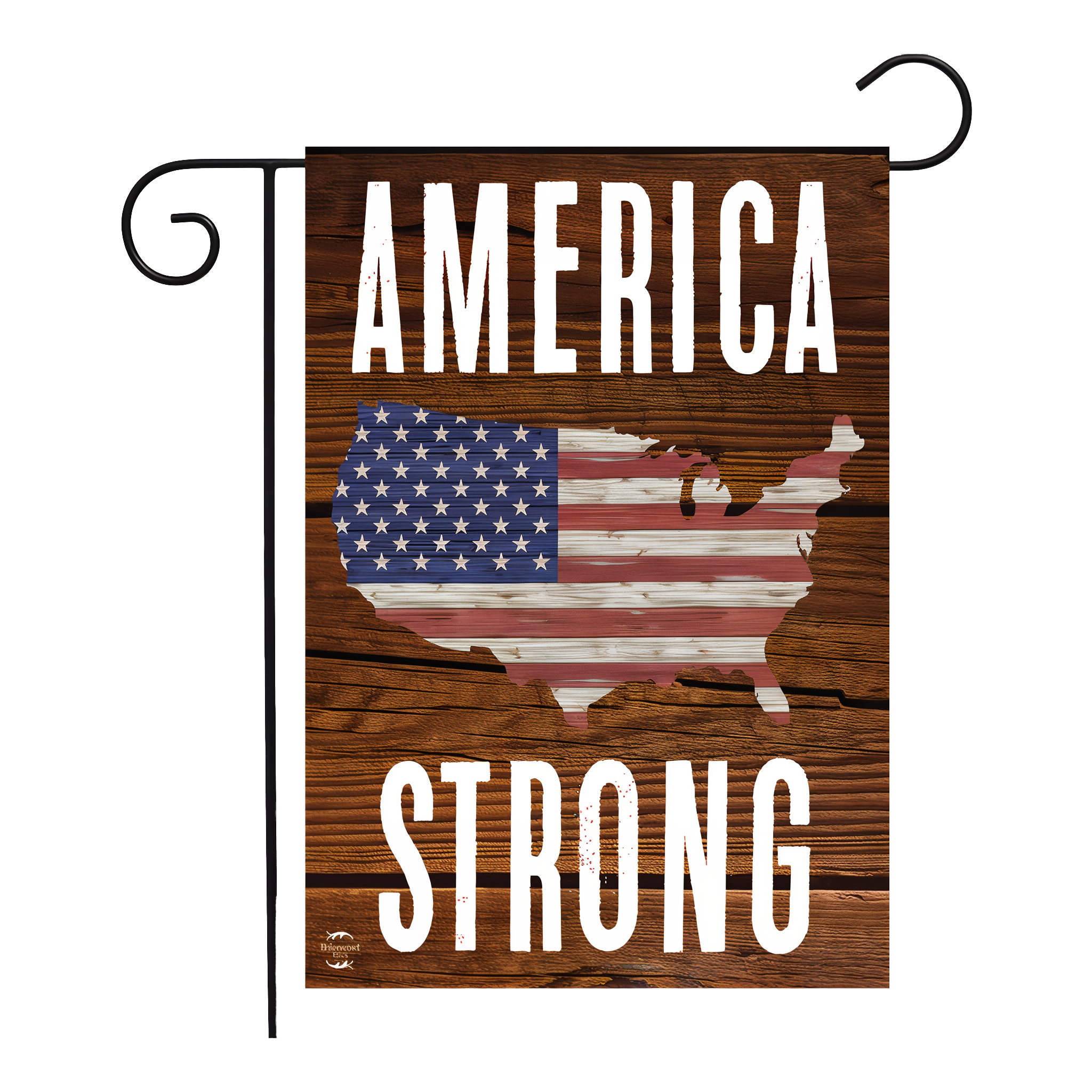 Briarwood Lane America Strong Patriotic Double-Sided Garden Flag -- 12