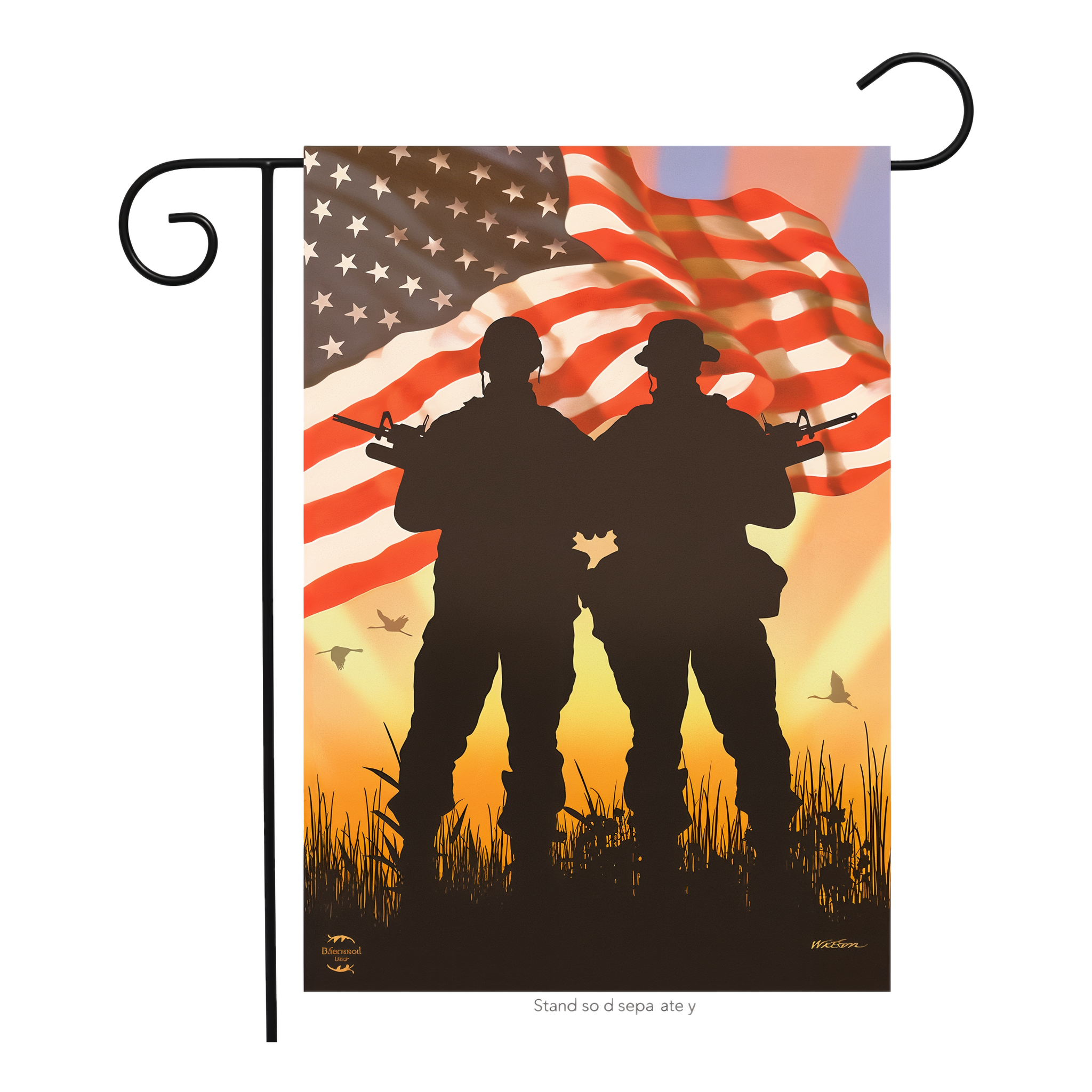 Briarwood Lane American Heroes Patriotic Garden Flag -- 12