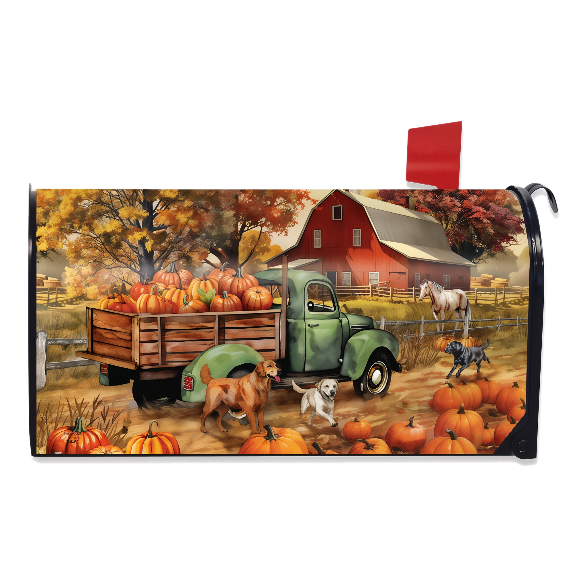 Briarwood Lane Autumn Farm Mailbox Cover