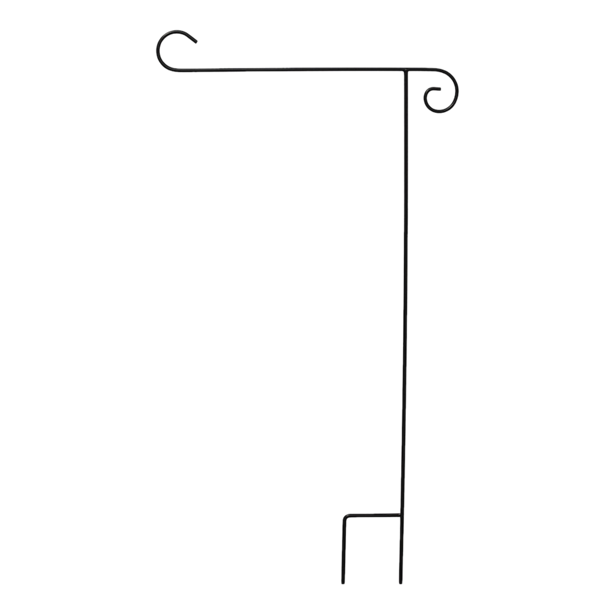 Briarwood Lane Briarwood Lane Wrought Iron Black Garden Flag Stand Holder