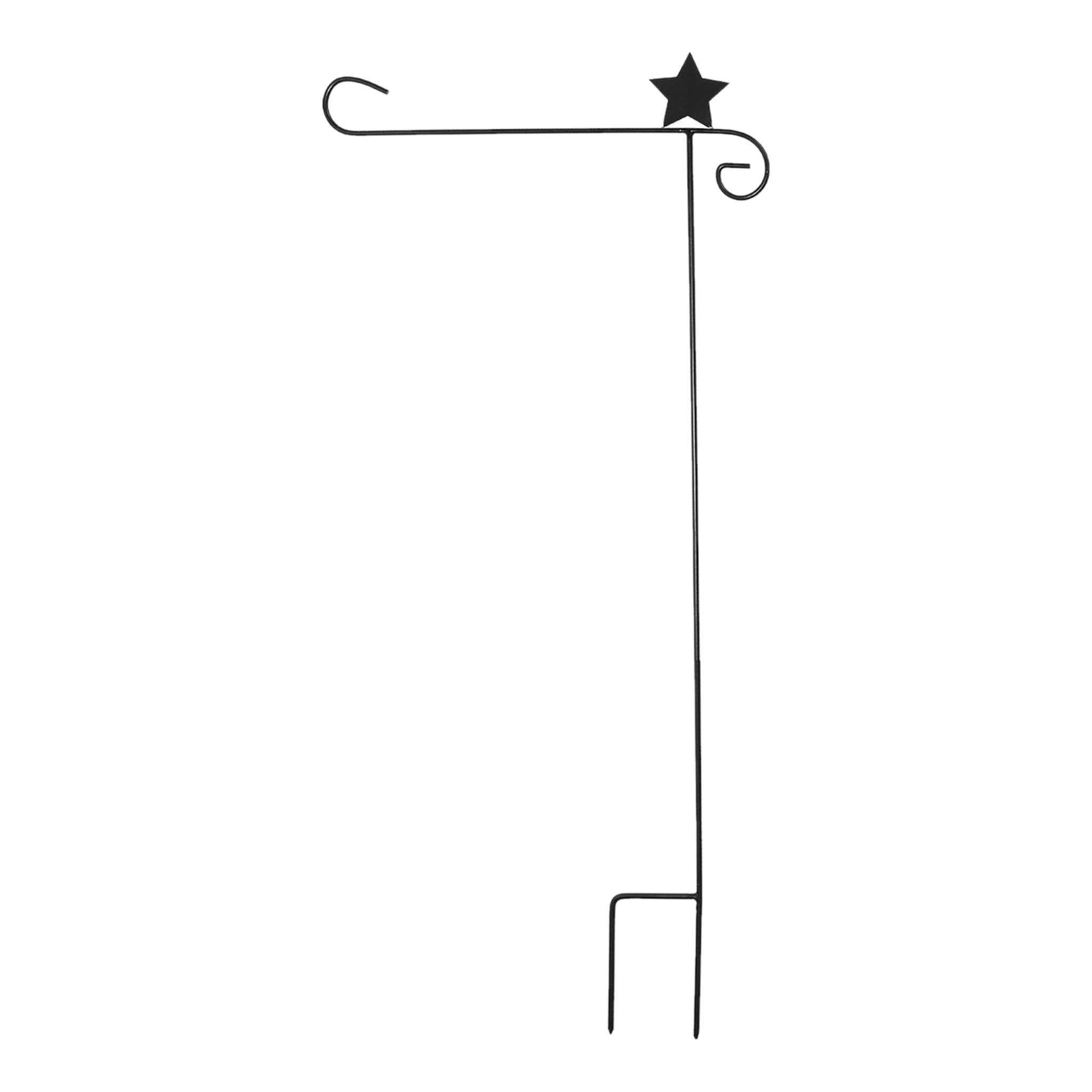 Briarwood Lane Briarwood Lane Wrought Iron Star Garden Flag Stand Holder