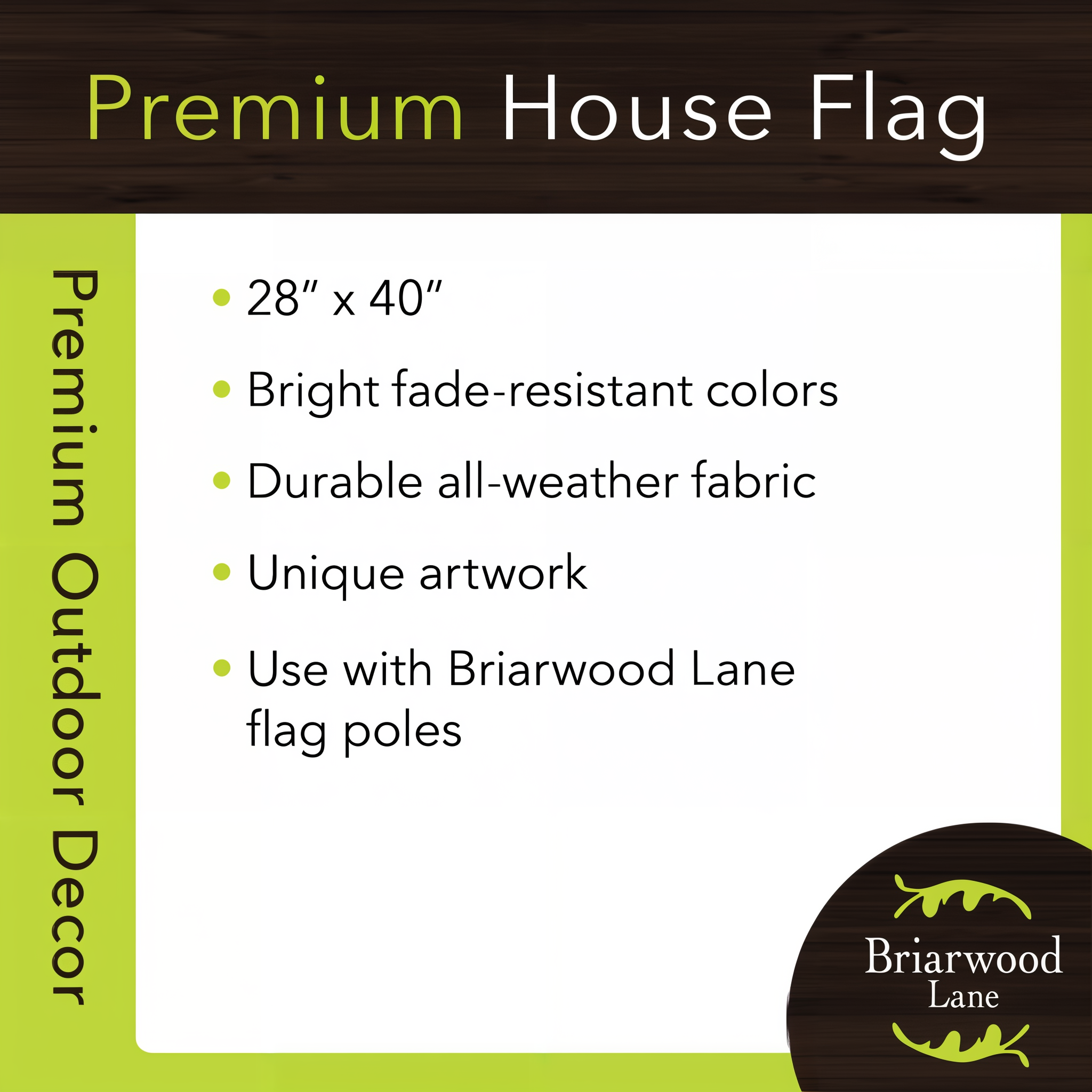Briarwood Lane Hello Fall Wreath House Flag -- detail view