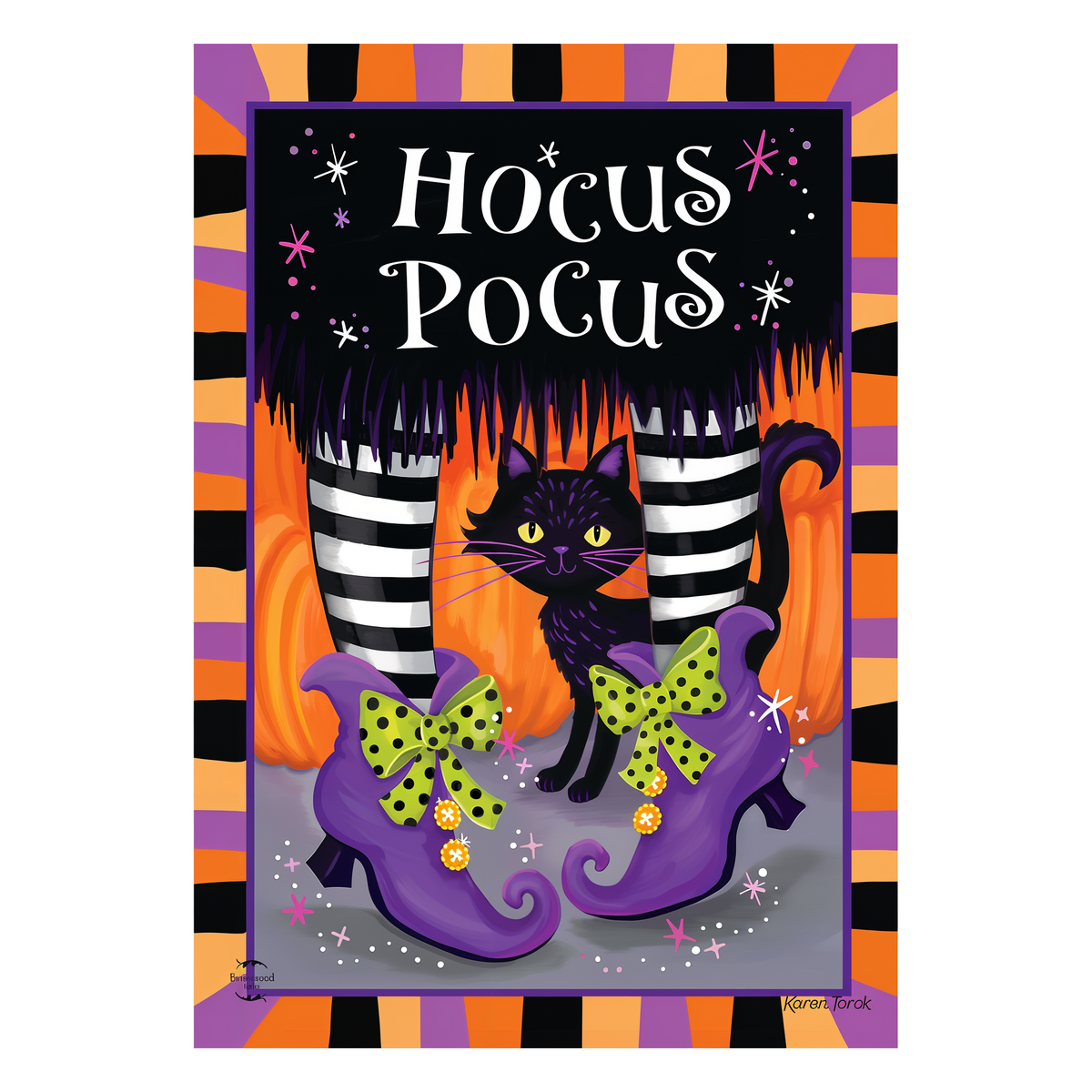 Briarwood Lane Hocus Pocus Flag Garden Flag -- artwork detail view