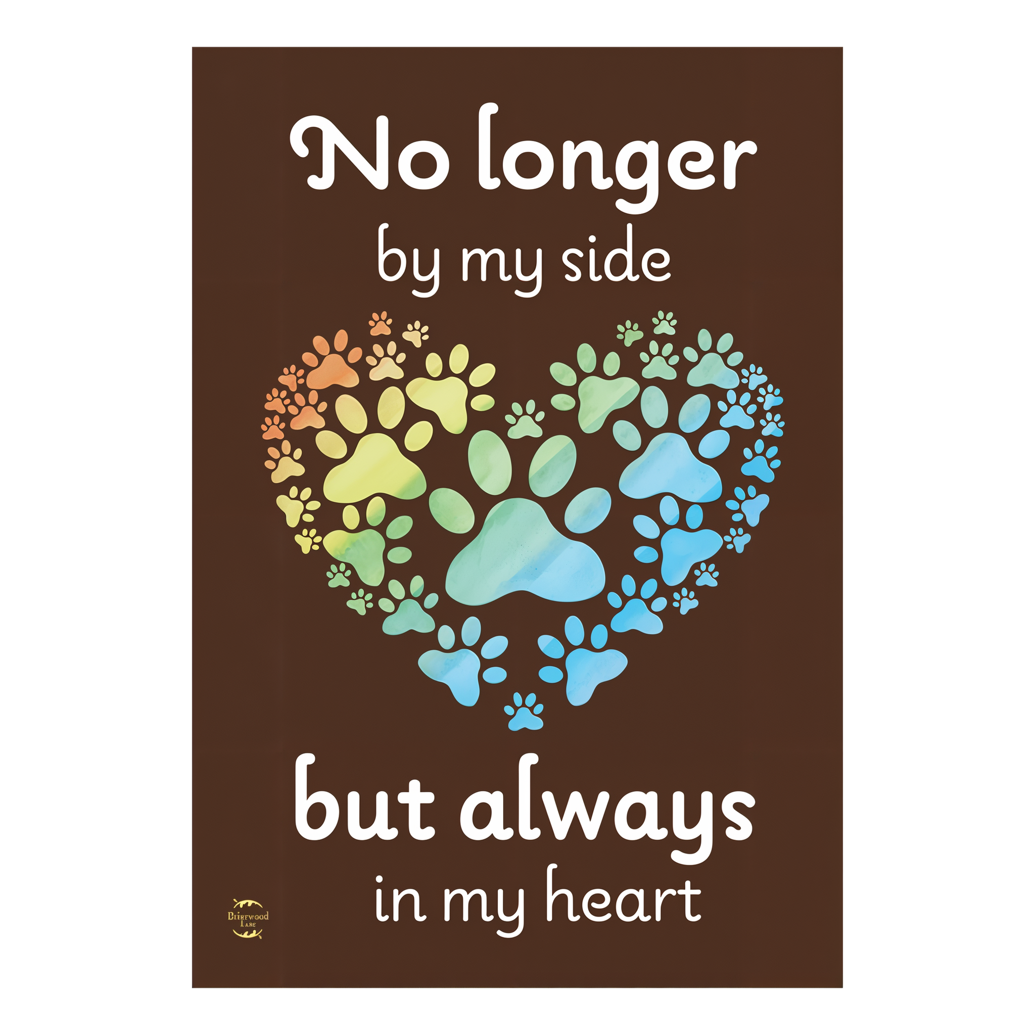 Briarwood Lane Pet Memorial Garden Flag -- detail view