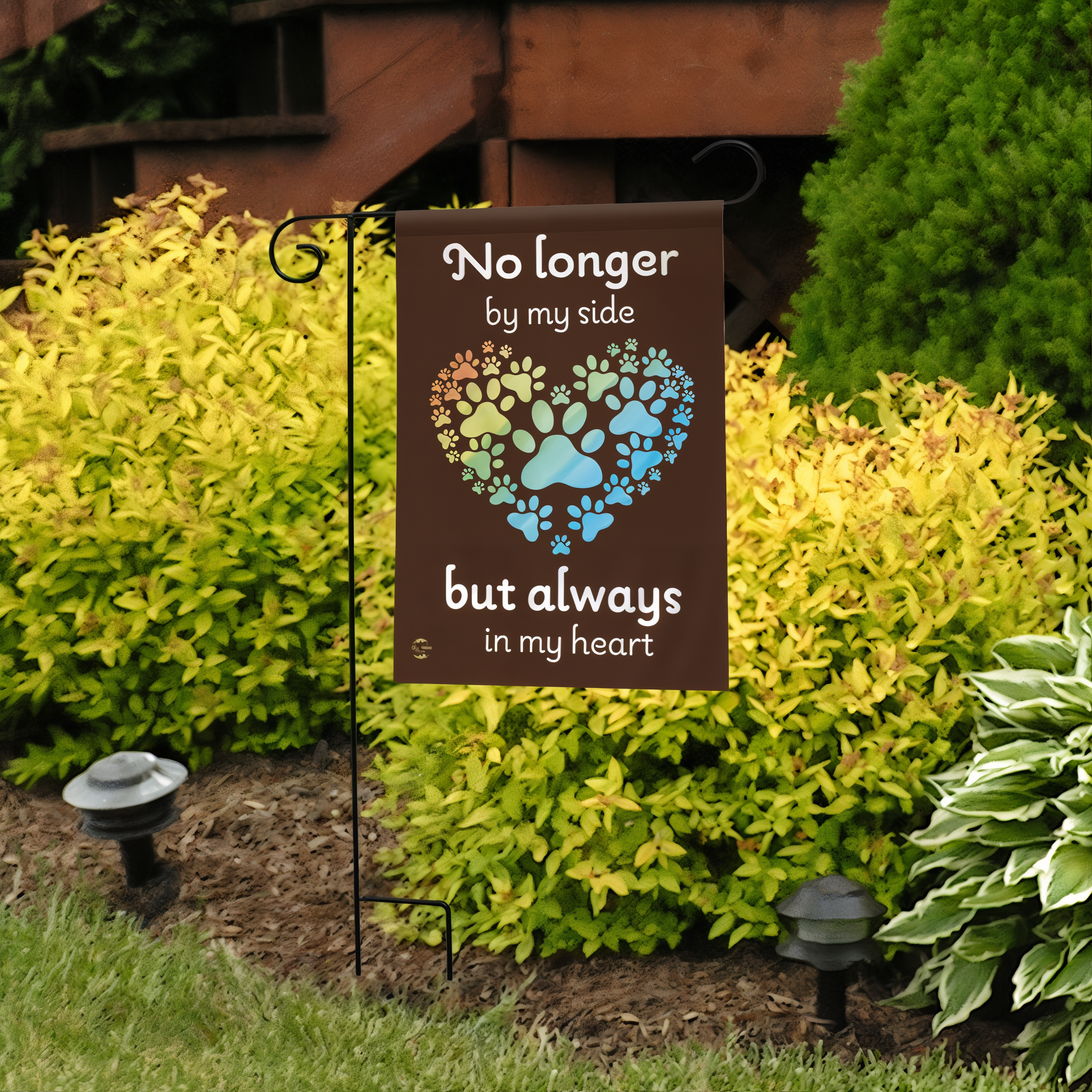 Briarwood Lane Pet Memorial Garden Flag -- detail view