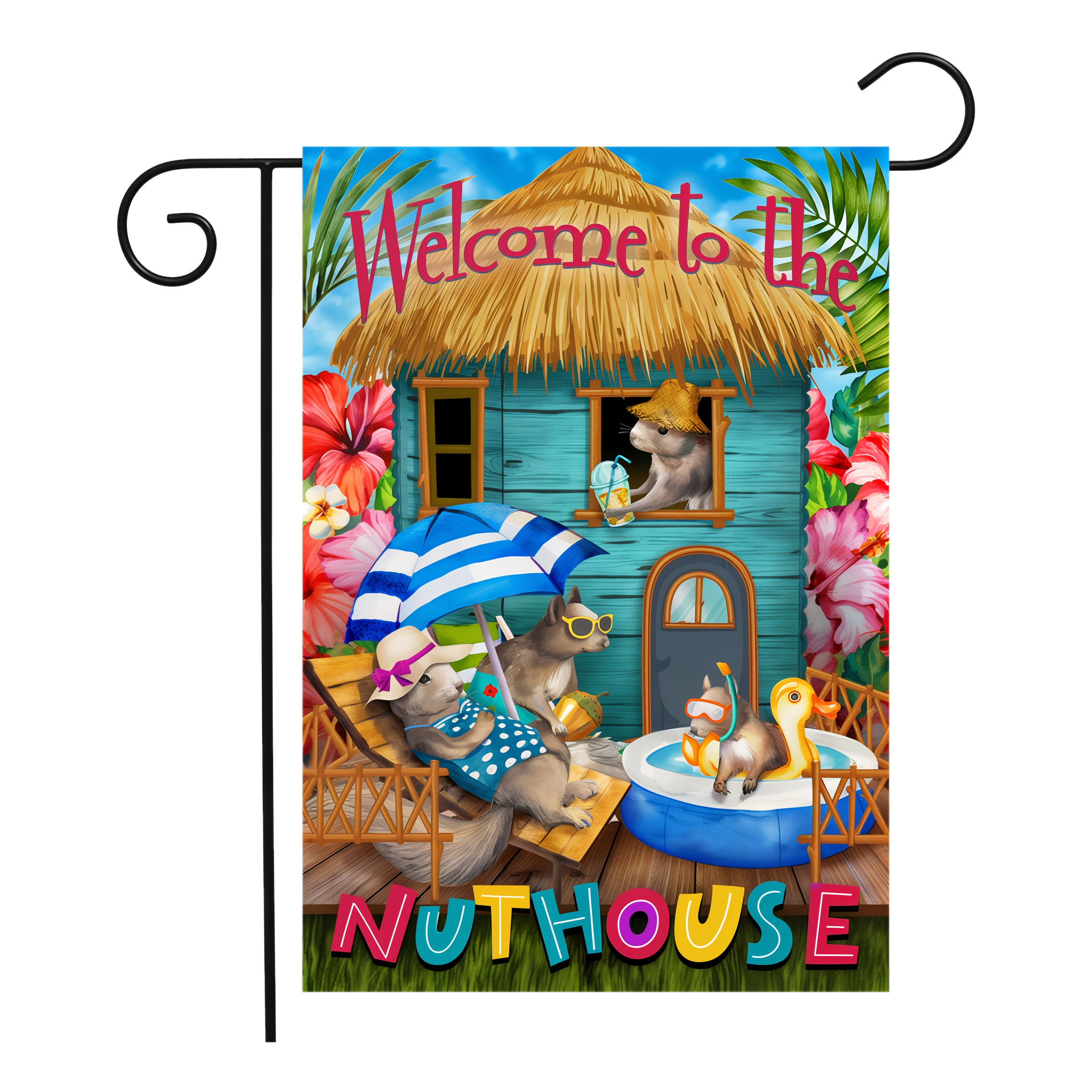Briarwood Lane Summer Nuthouse Humor Garden Flag -- 12