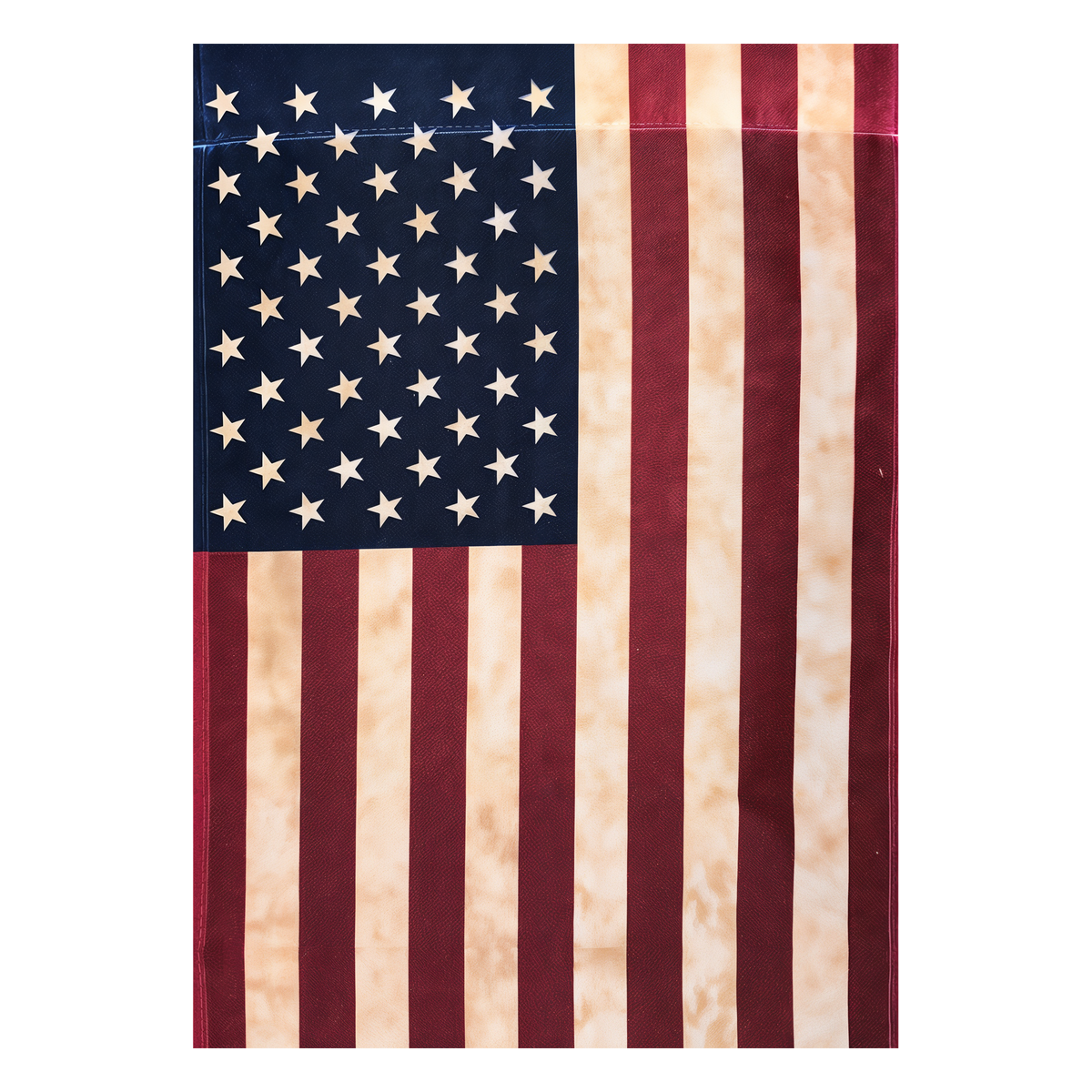 Briarwood Lane Tea Stained American House Flag -- artwork detail view