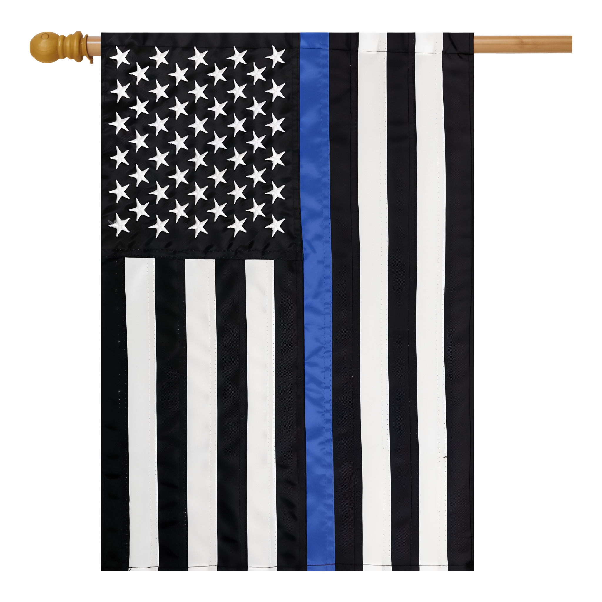 Briarwood Lane Thin Blue Line Police Embroidered House Flag