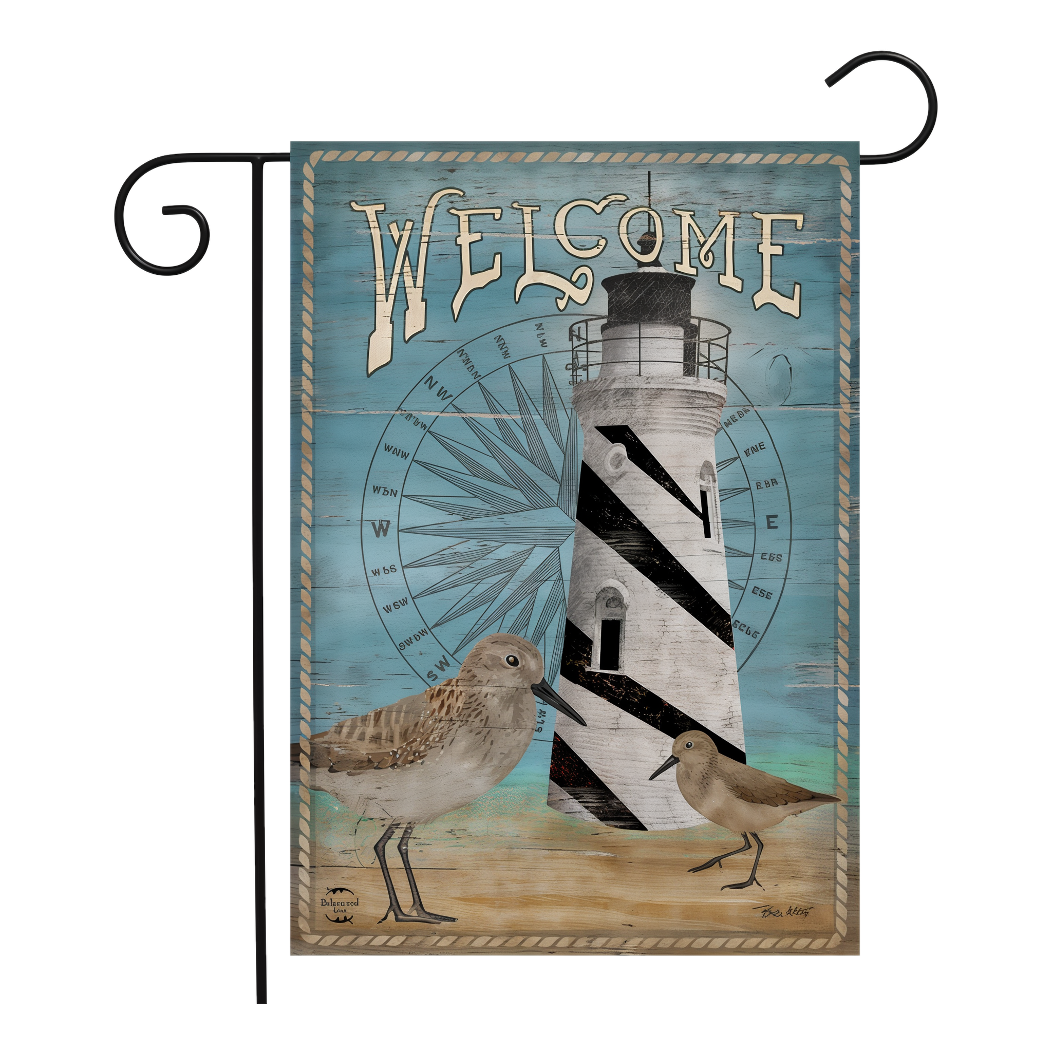 Briarwood Lane Welcome Lighthouse Garden Flag -- 18" x 12