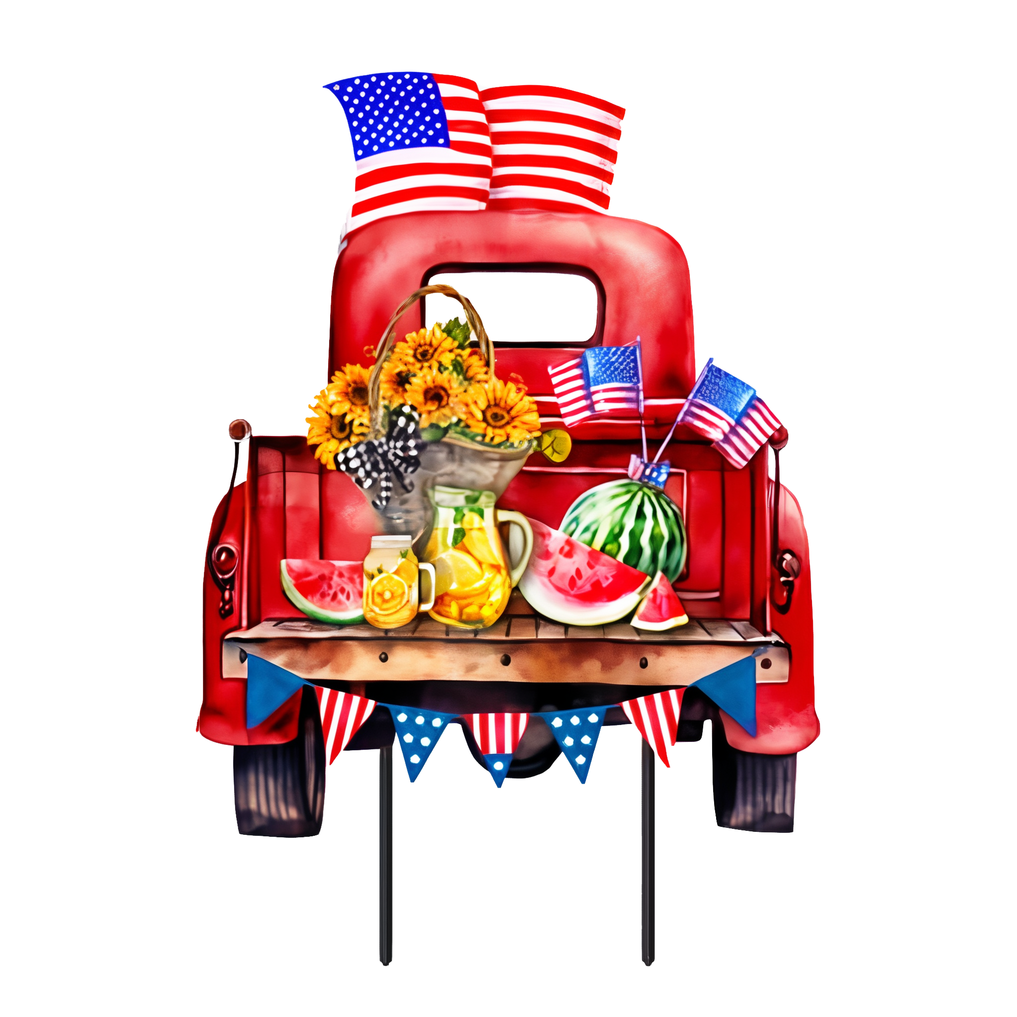 Briarwood Lane American Pickup Picnic Metal Art