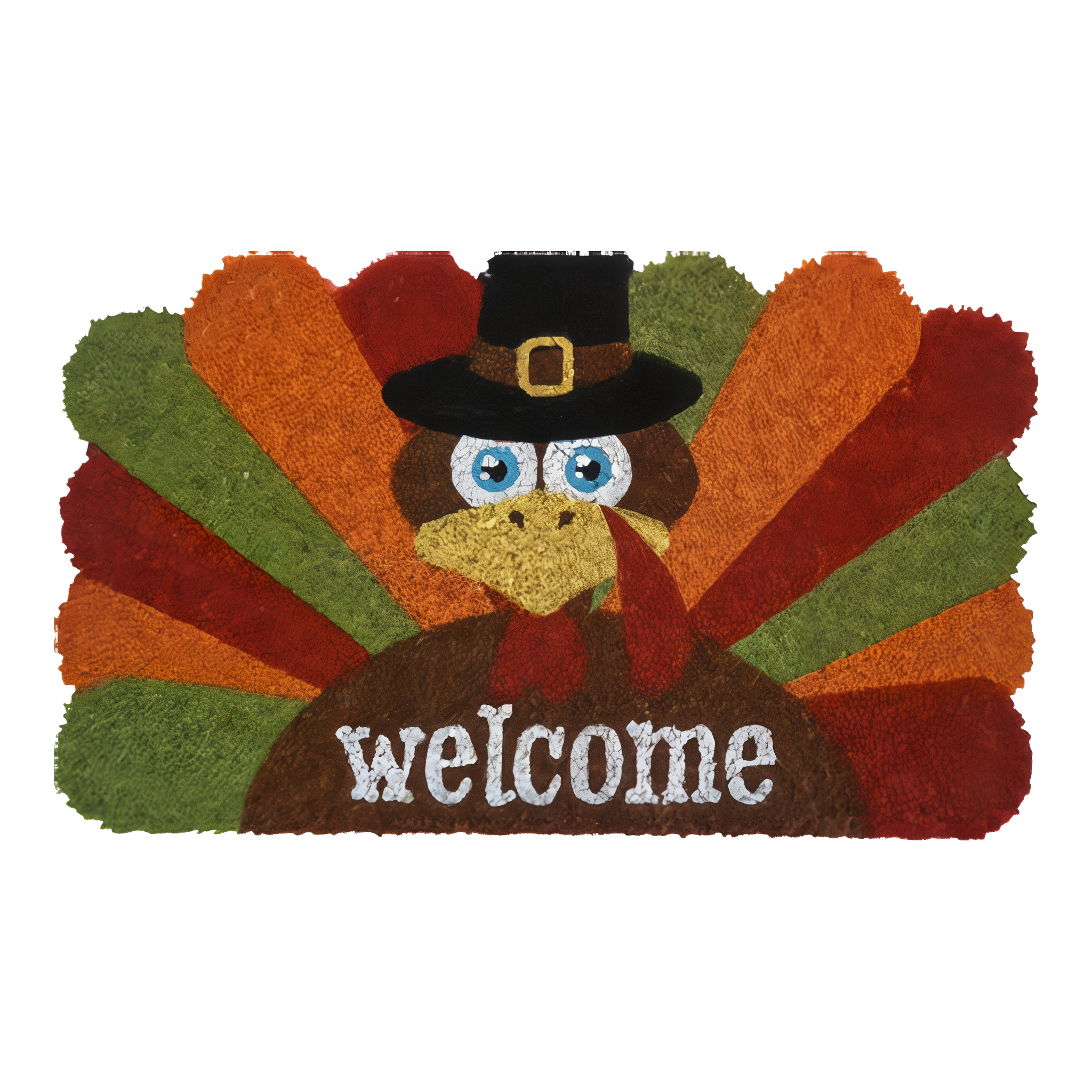 Briarwood Lane Give Thanks Turkey Holiday Natural Fiber Coir Doormat