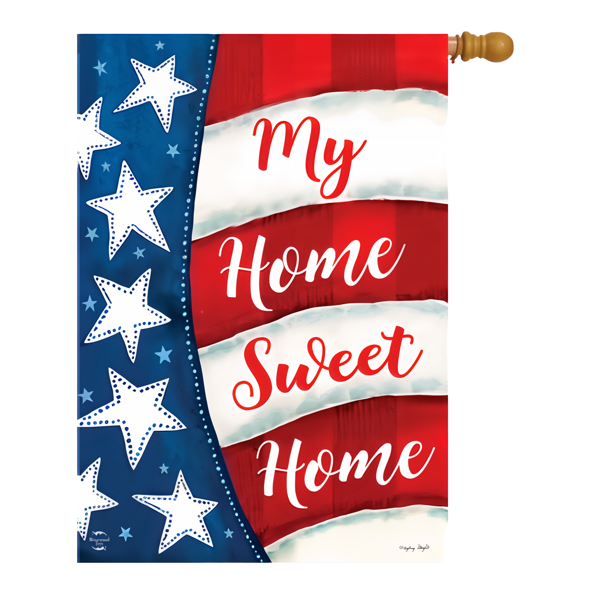 Briarwood Lane My Home Sweet Home Double-Sided House Flag