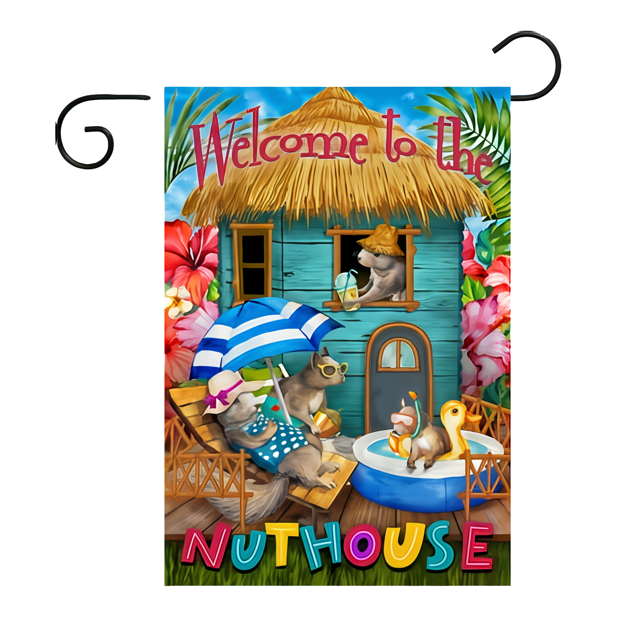 Briarwood Lane Summer Nuthouse Humor Garden Flag