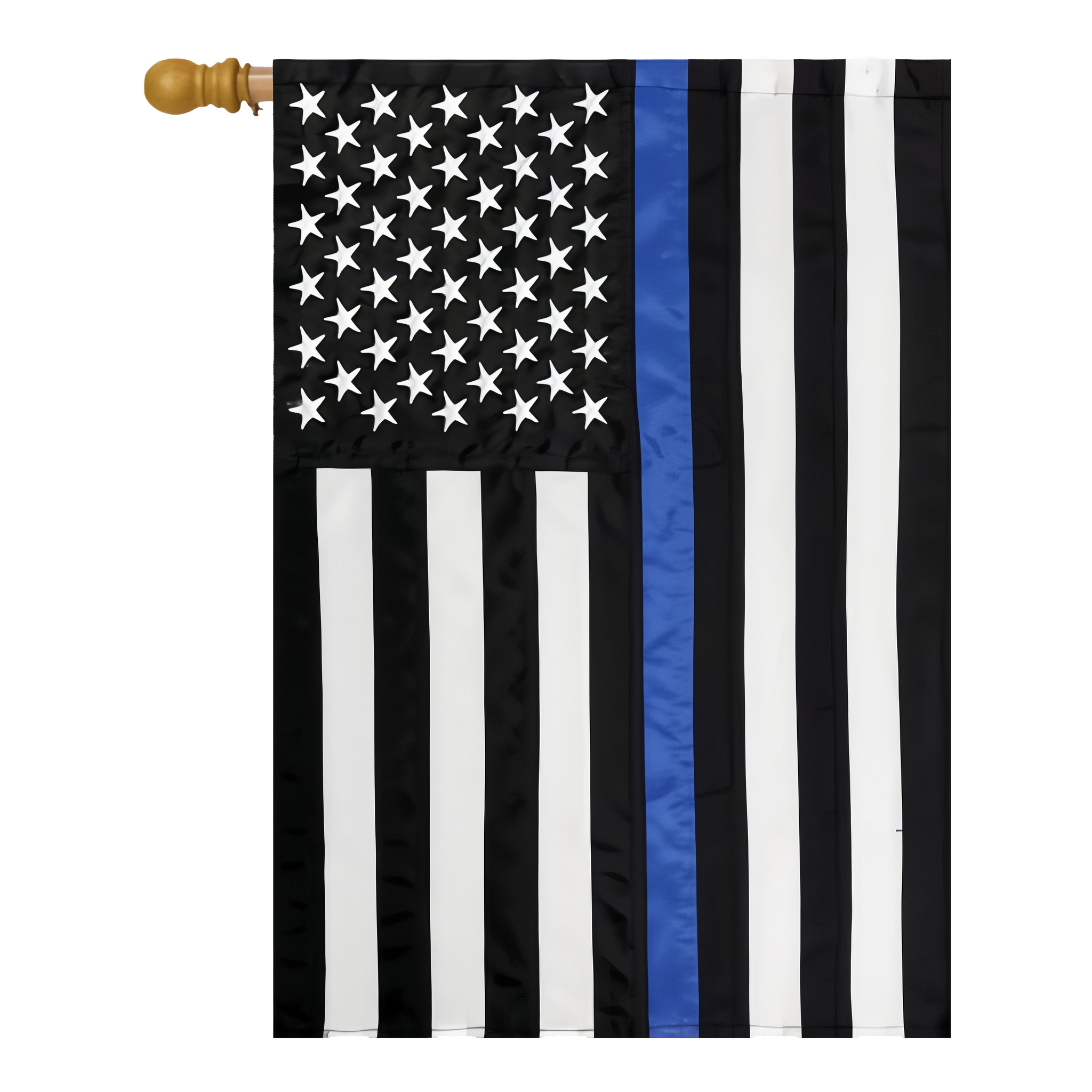 Briarwood Lane Thin Blue Line Police Embroidered House Flag