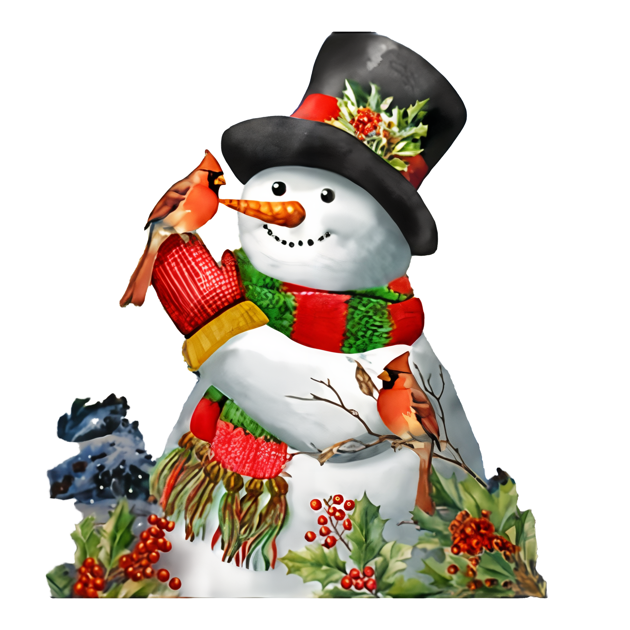 Briarwood Lane Winter Friends Snowman LED Canvas Art