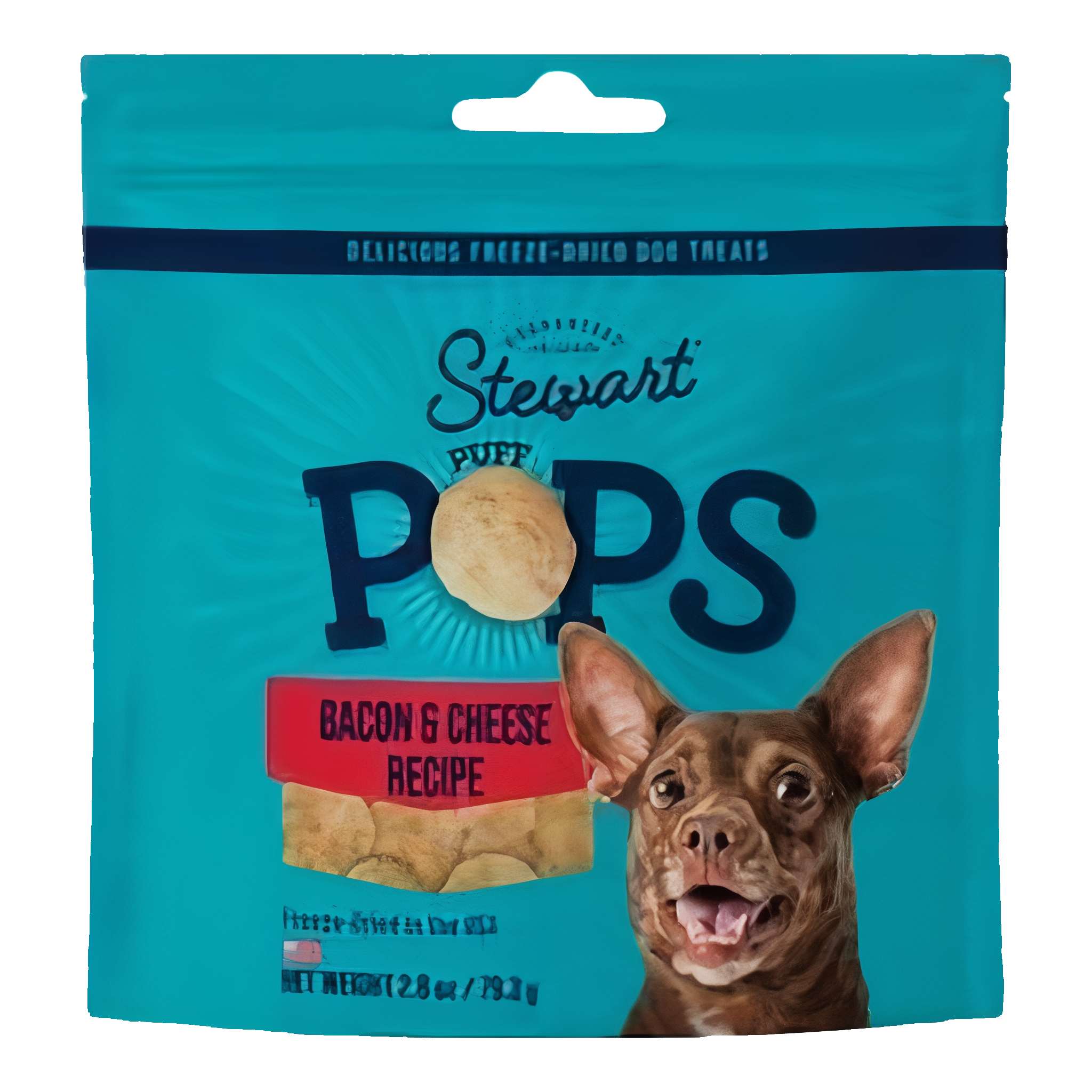 Brightpet Nutrition Group Stewart PuffPops Bacon & Cheese Recipe Freeze Dried Dog Treat