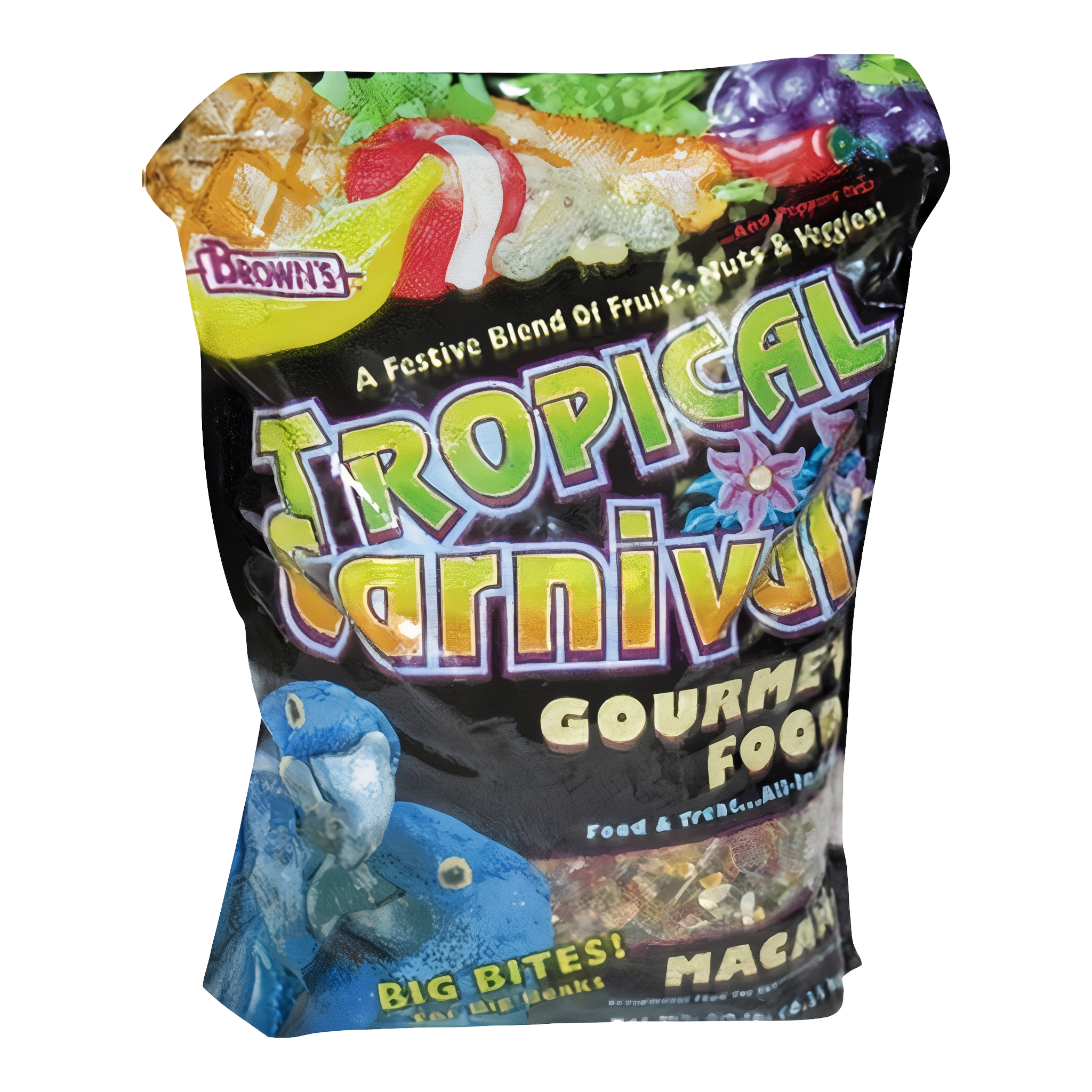 Brown's Tropical Carnival Big Bites Macaw Bird Food, 5 lb bag