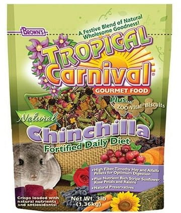 Brown's Tropical Carnival Chinchilla Small Animal Food