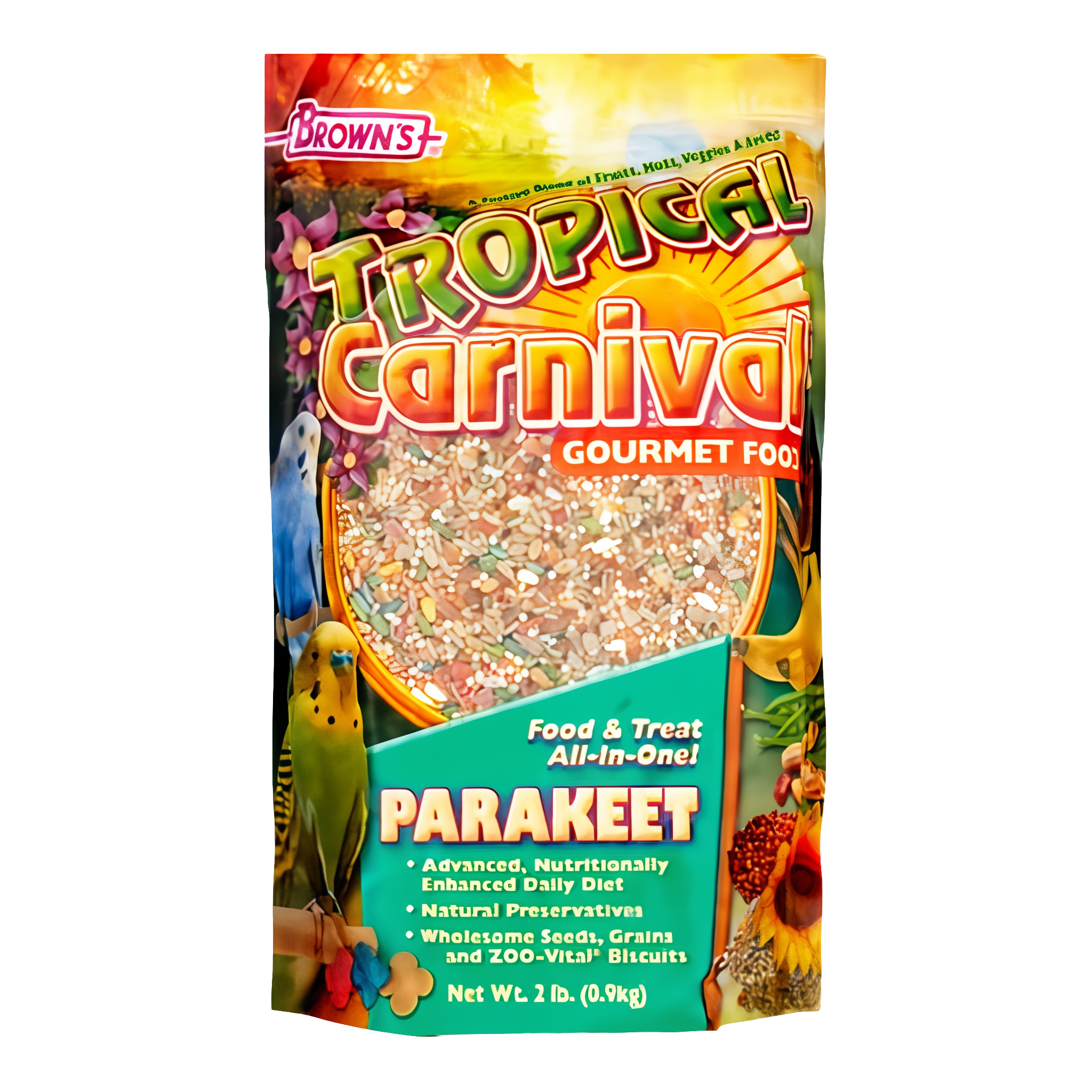 Brown's Tropical Carnival Parakeet Bird Food