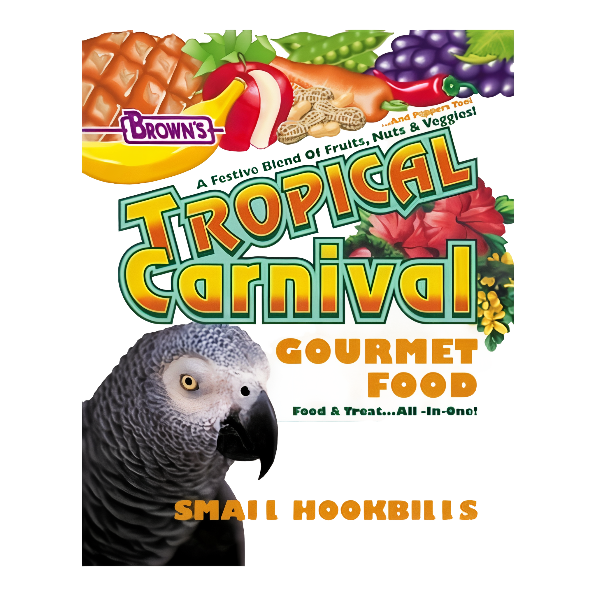 Brown's Tropical Carnival Small Hookbill Bird Food, 5 lb bag