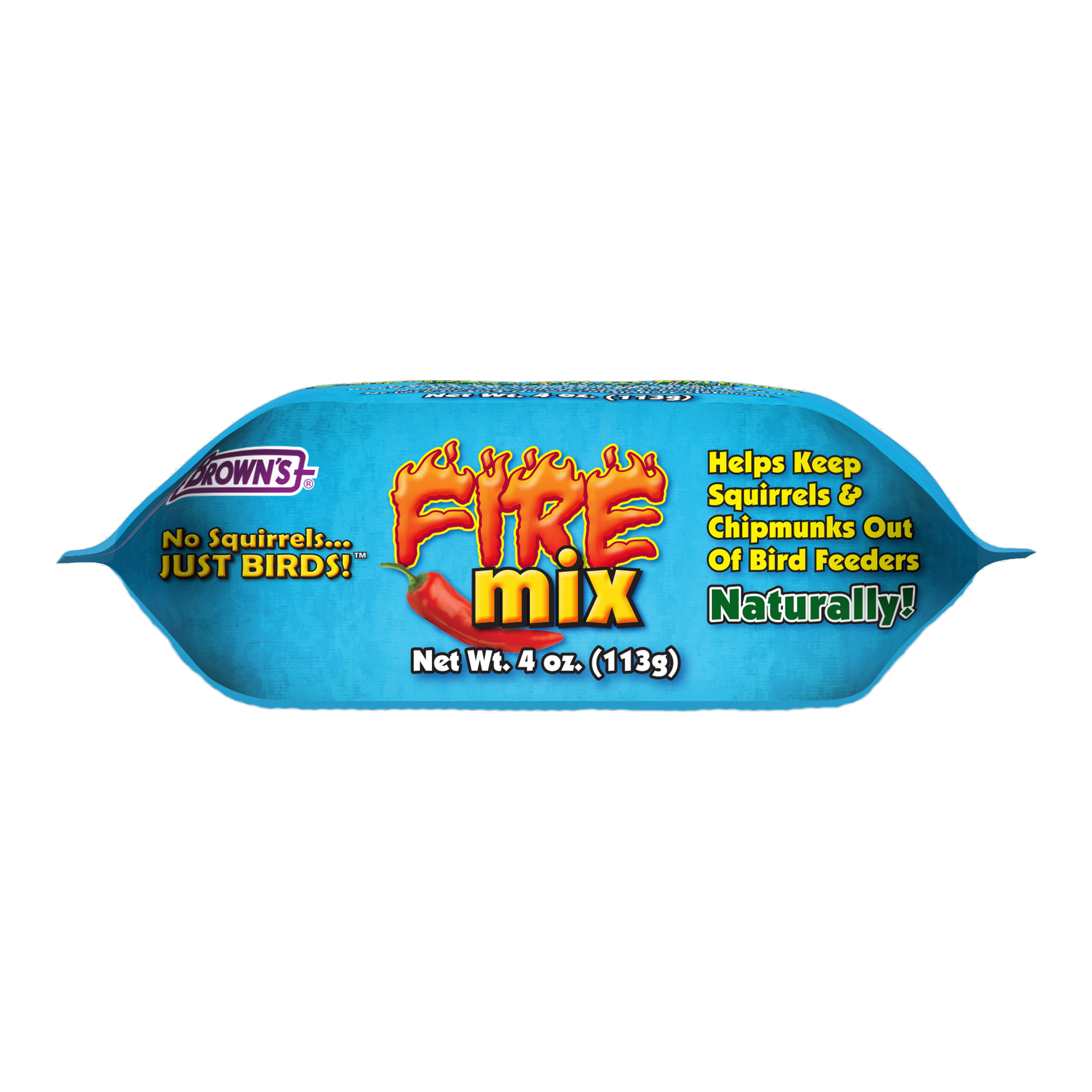 Fire Mix Squirrel Deterrent package, lay-flat view
