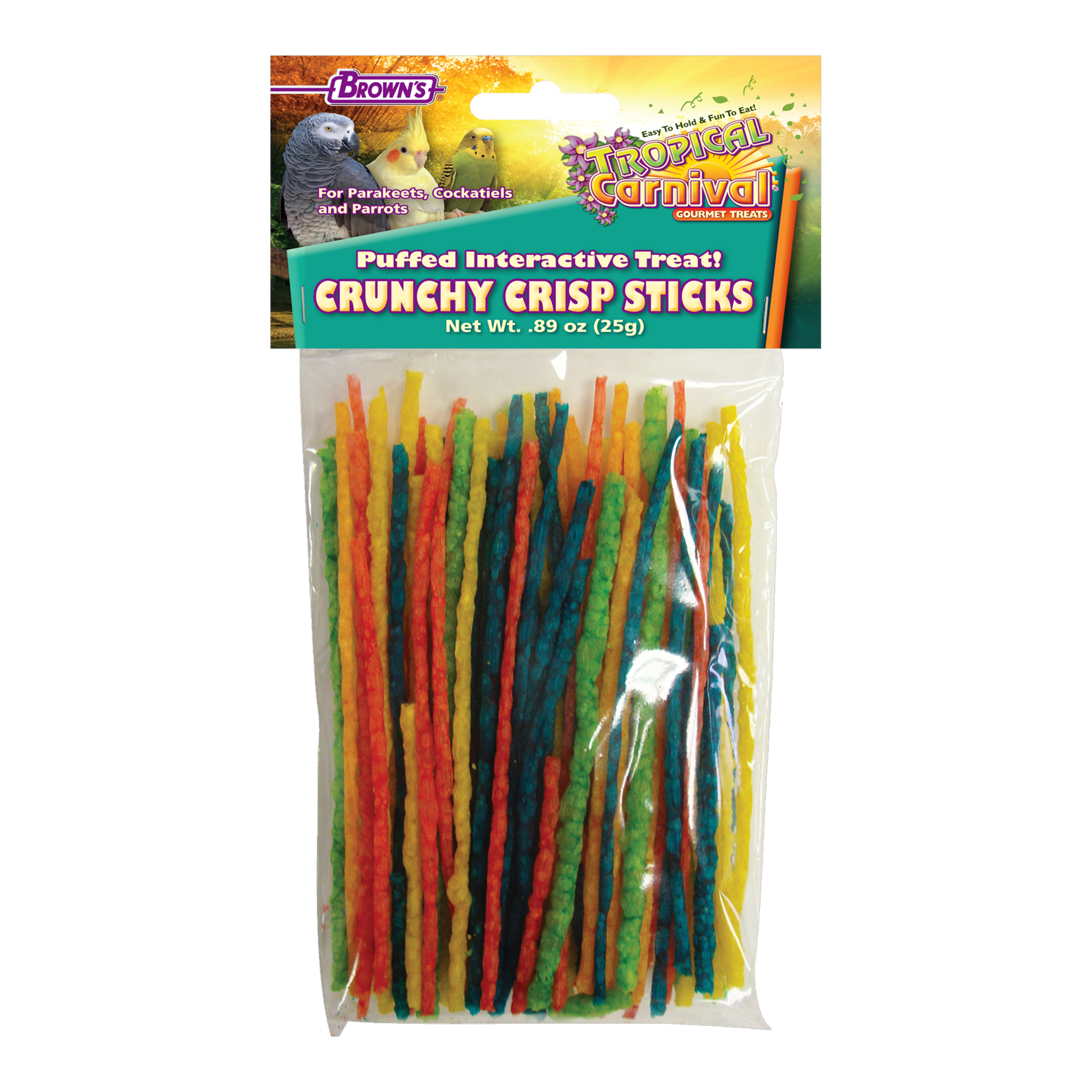 Tropical Carnival Crunchy Crisp Sticks, front of packaging