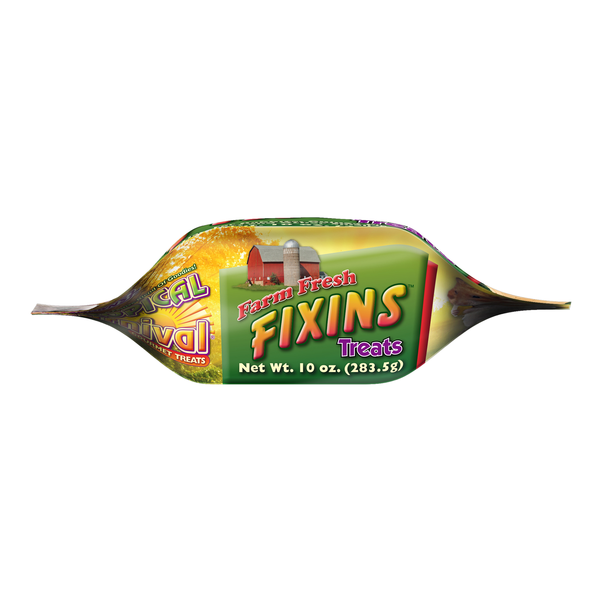 Tropical Carnival Farm Fresh Fixins package, lay-flat view