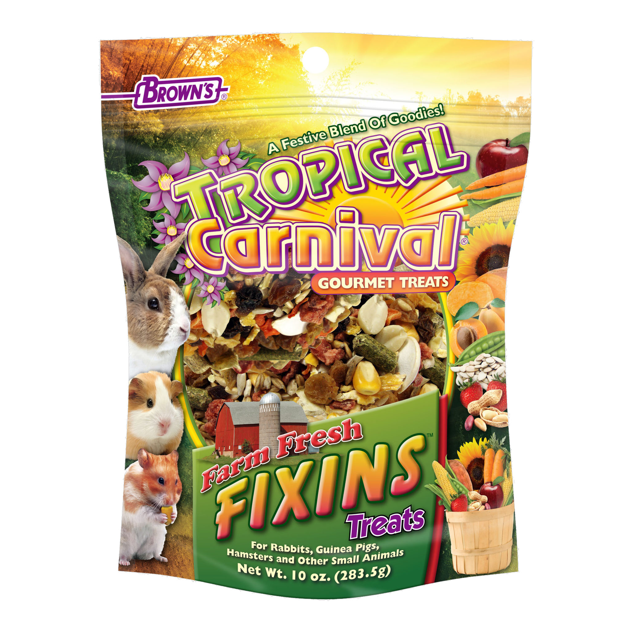 Tropical Carnival Farm Fresh Fixins, front of packaging #10 OZ