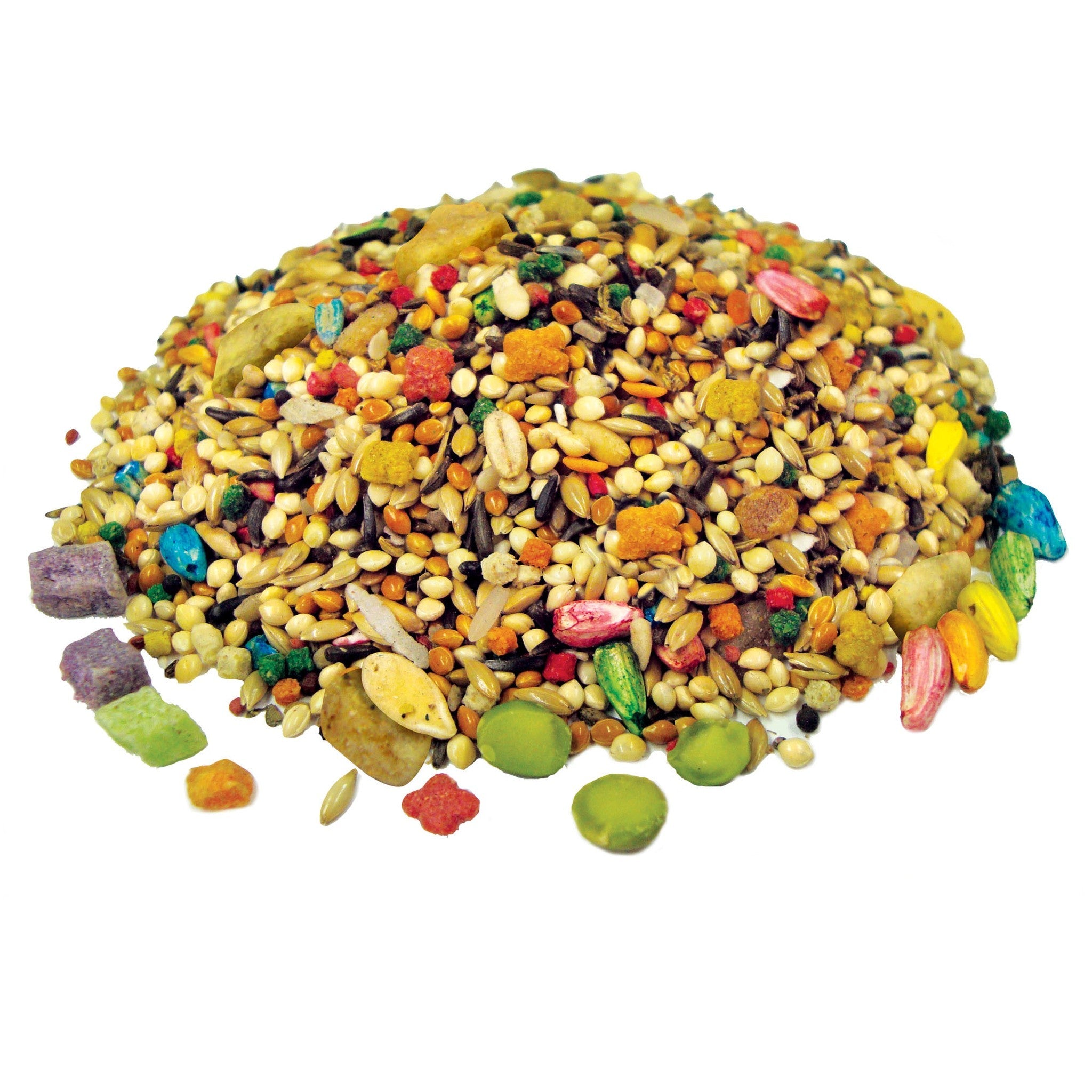 Closeup of the Tropical Carnival Gourmet Parakeet Food blend