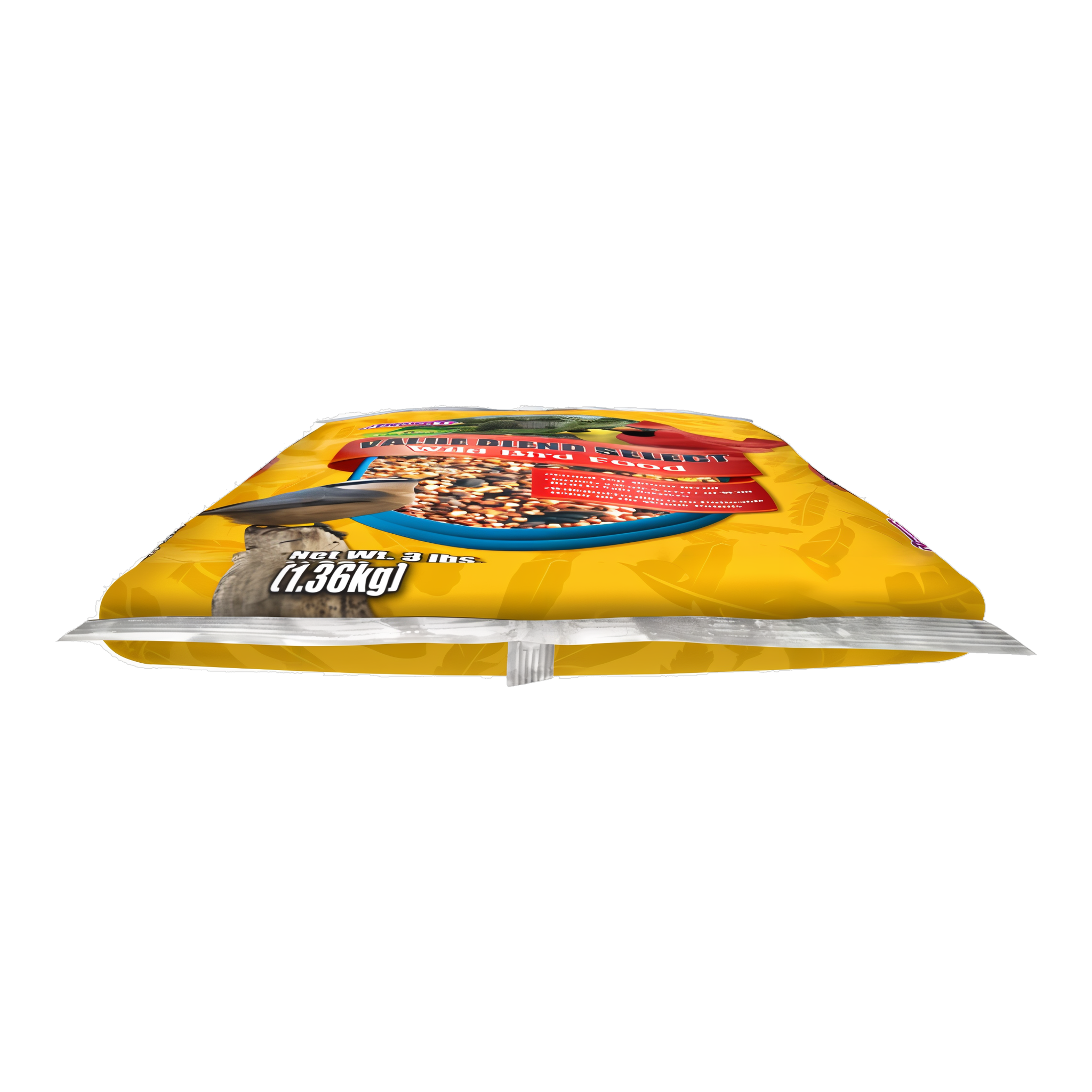 Value Blend Select Wild Bird Food bag, lay-flat view