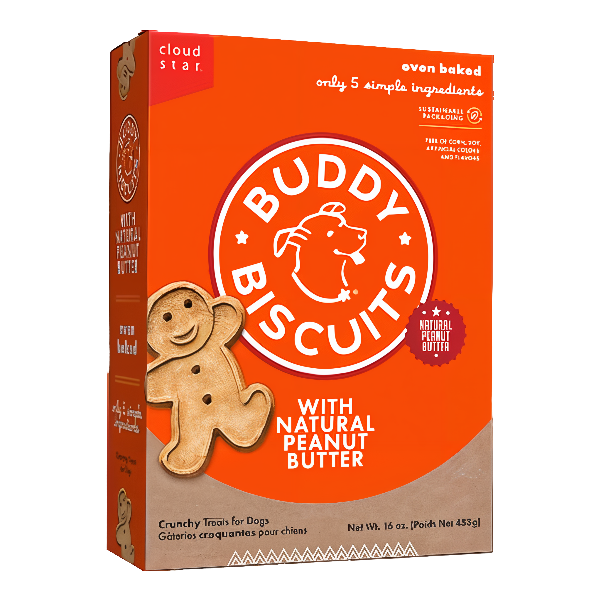 Buddy Biscuits Oven Baked Crunchy Peanut Butter Dog Treats