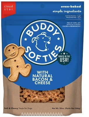 Buddy Biscuits Soft and Chewy Treats with Bacon and Cheese