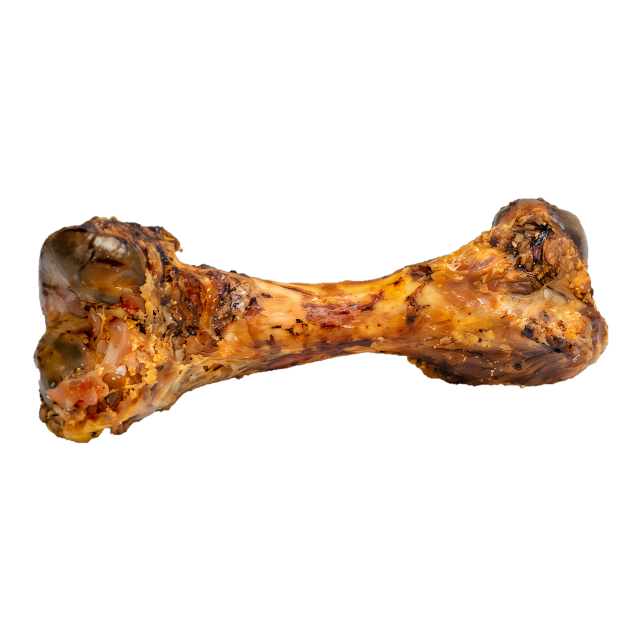 Butcher's Block Behamoth hickory smoked whole pork femur bone dog chew #8-10"