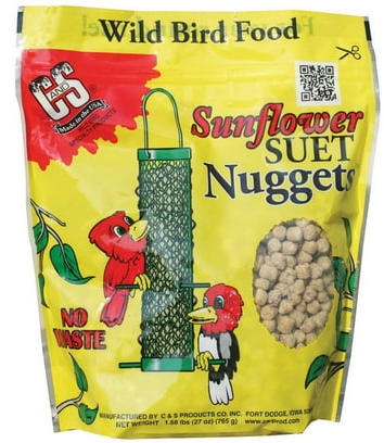 C&S Products Sunflower Suet Nuggets Wild Bird Food