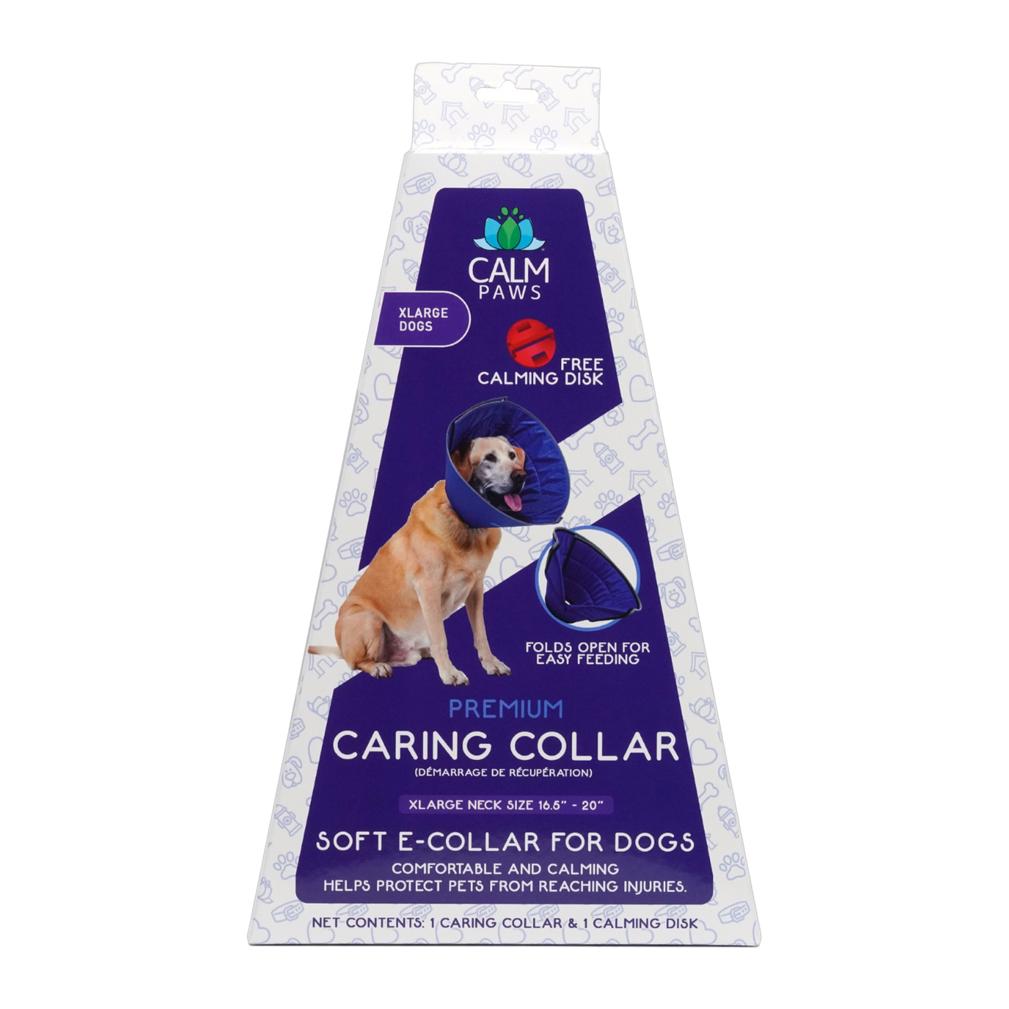 Calm Paws Caring Collar with Calming Disk for Dogs Extra Large