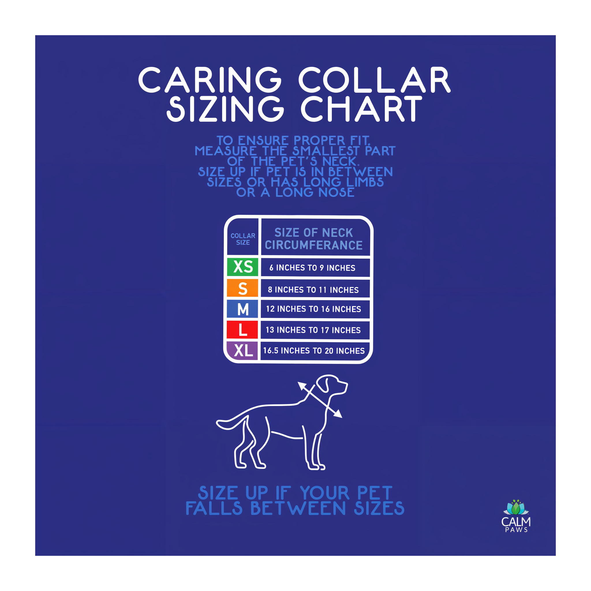 Calm Paws Caring Collar with Calming Disk for Dogs