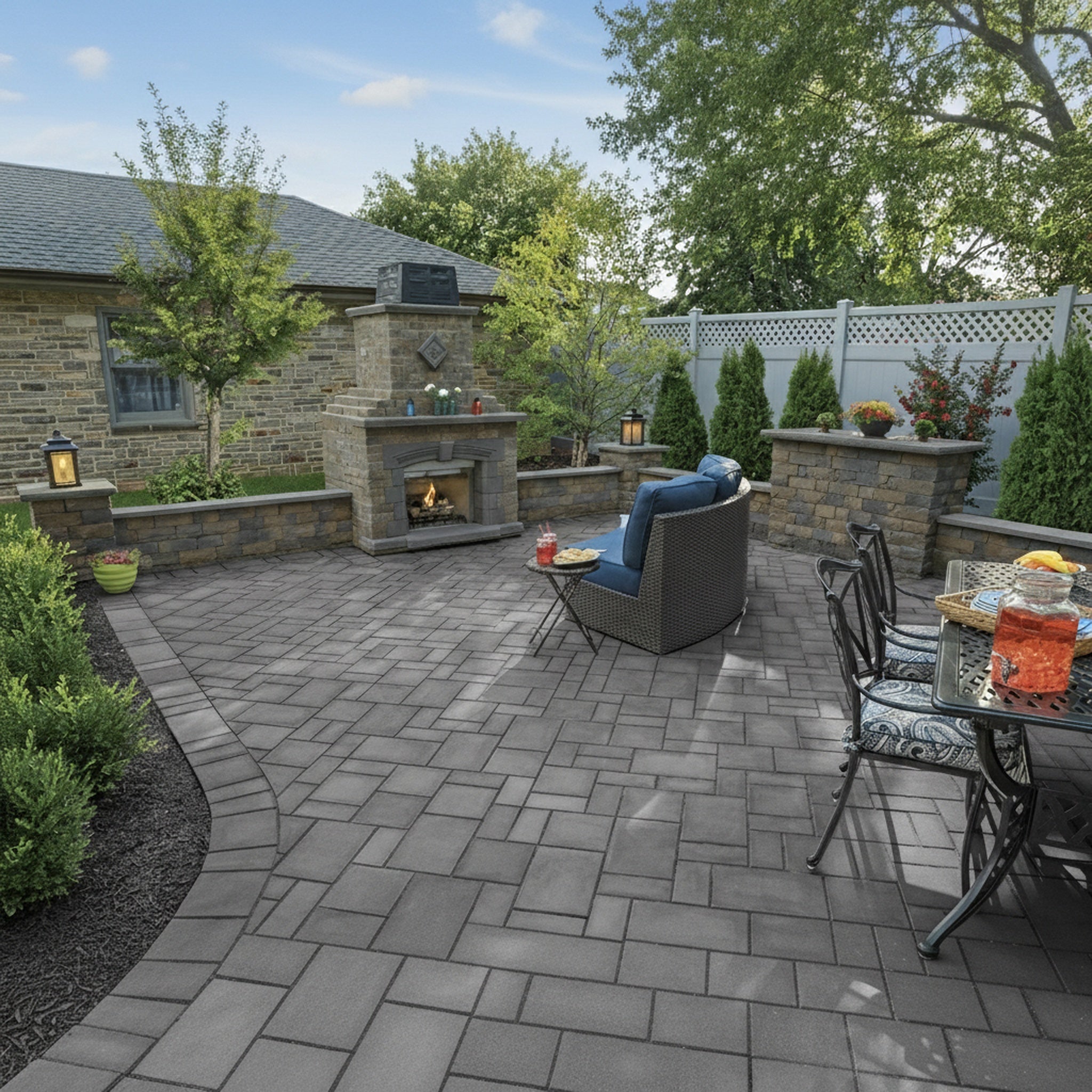 Crusader Ledgestone Permeable Smooth 3-Pc. Design Kit - Hero #Onyx Natural#Sq Ft