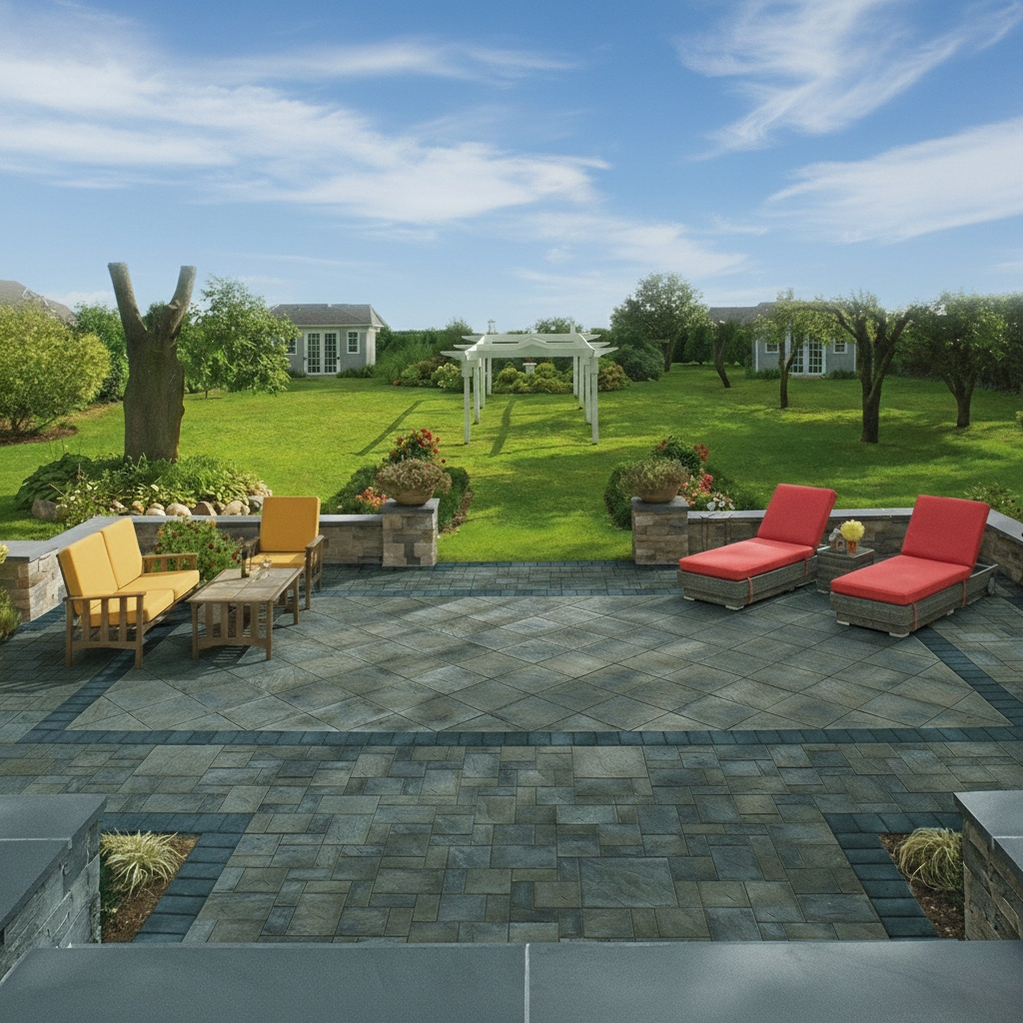 Sherwood Ledgestone 18" x 18" Smooth - Lifestyle 1