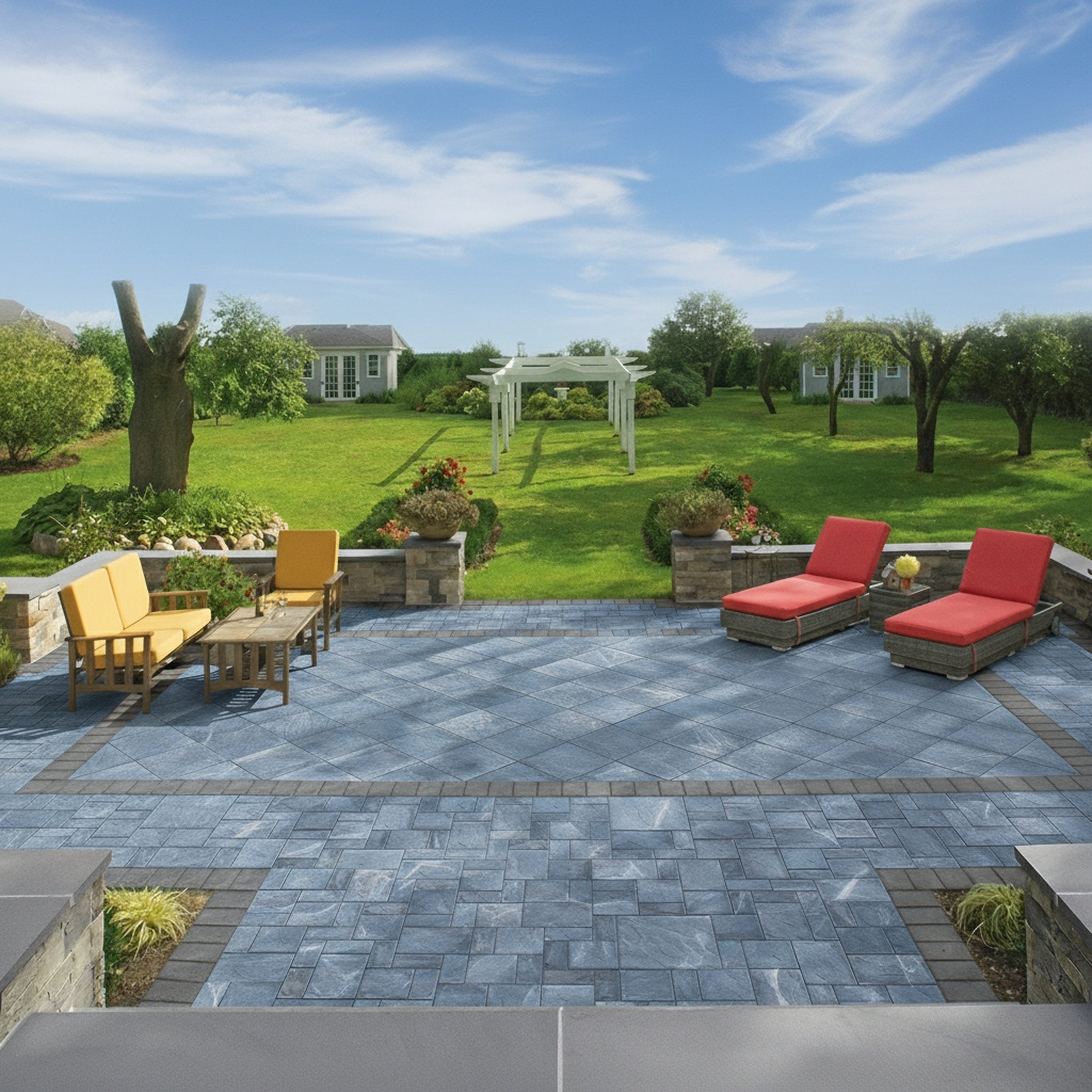 Sherwood Ledgestone 18" x 18" Smooth - Lifestyle 1