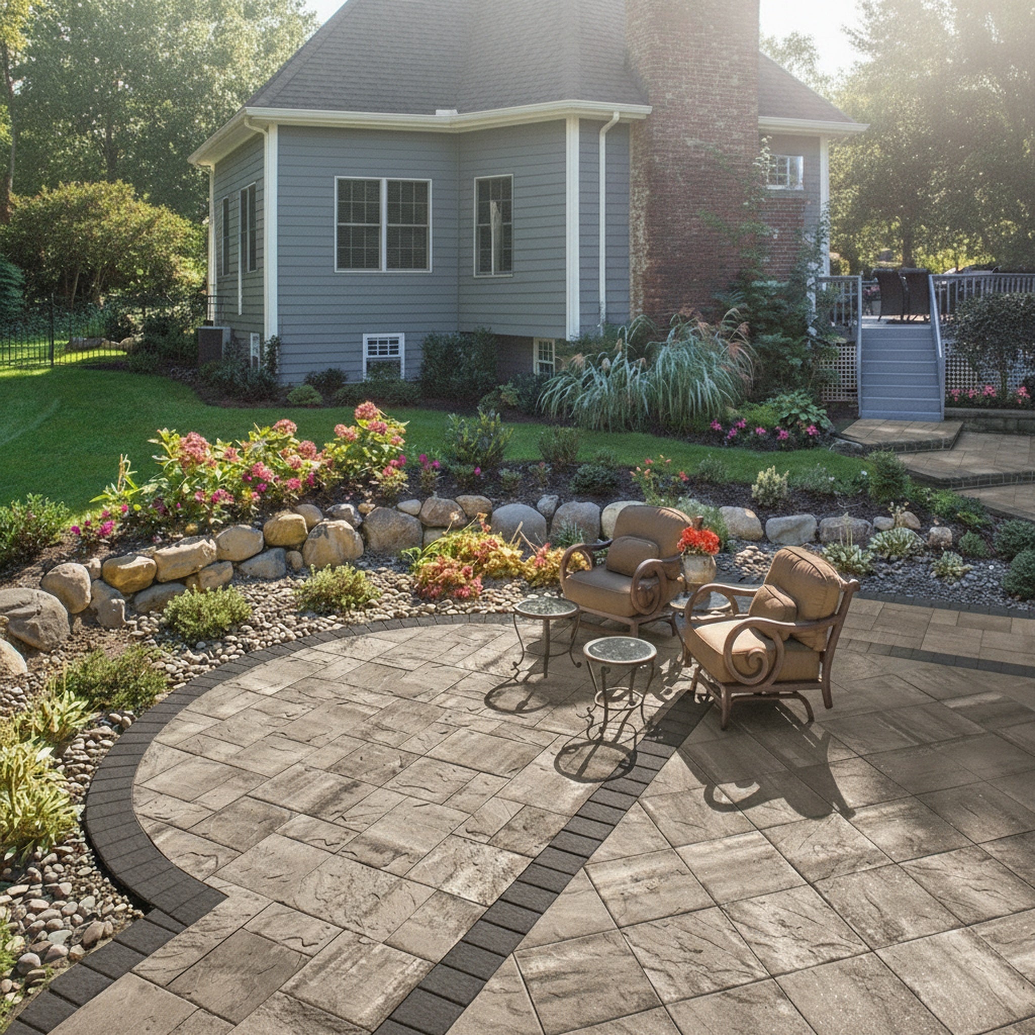 Sherwood Ledgestone 18" x 18" Smooth - Lifestyle 3