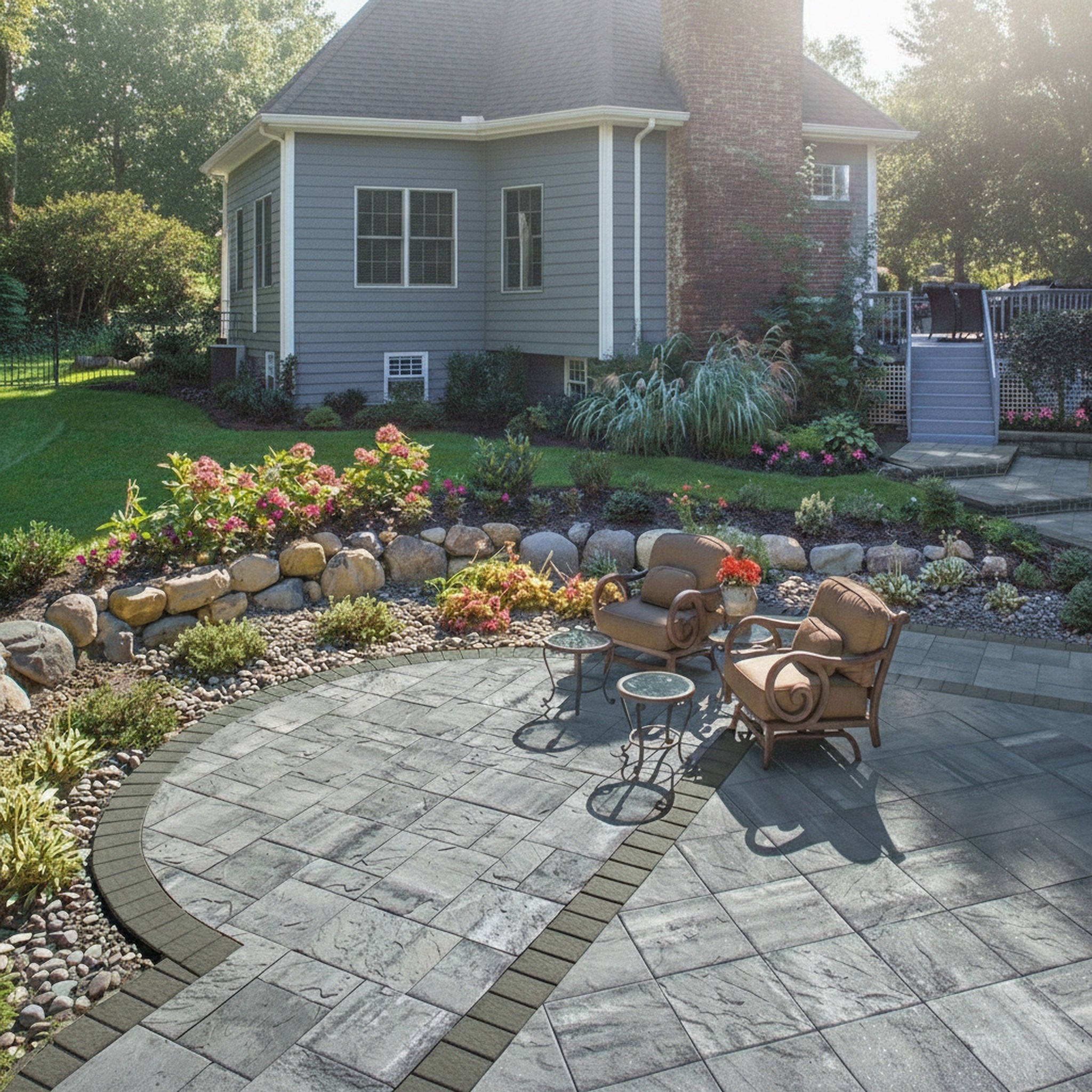Sherwood Ledgestone 18" x 18" Smooth - Lifestyle 3