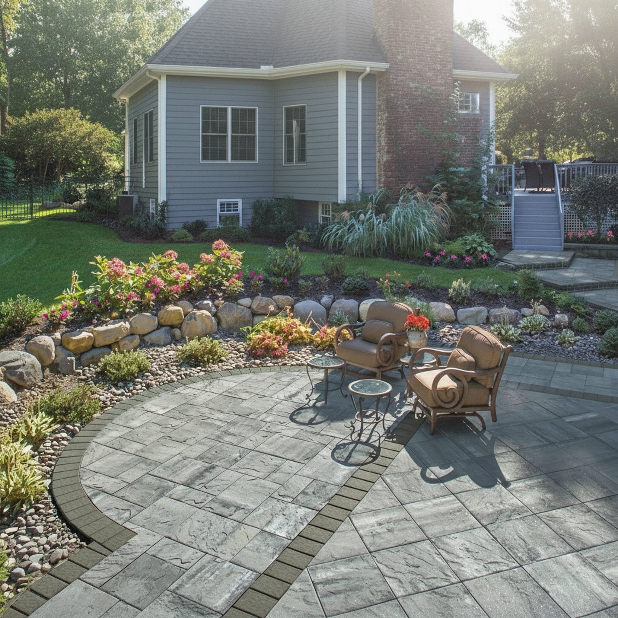 Sherwood Ledgestone 18" x 18" Smooth - Lifestyle 3