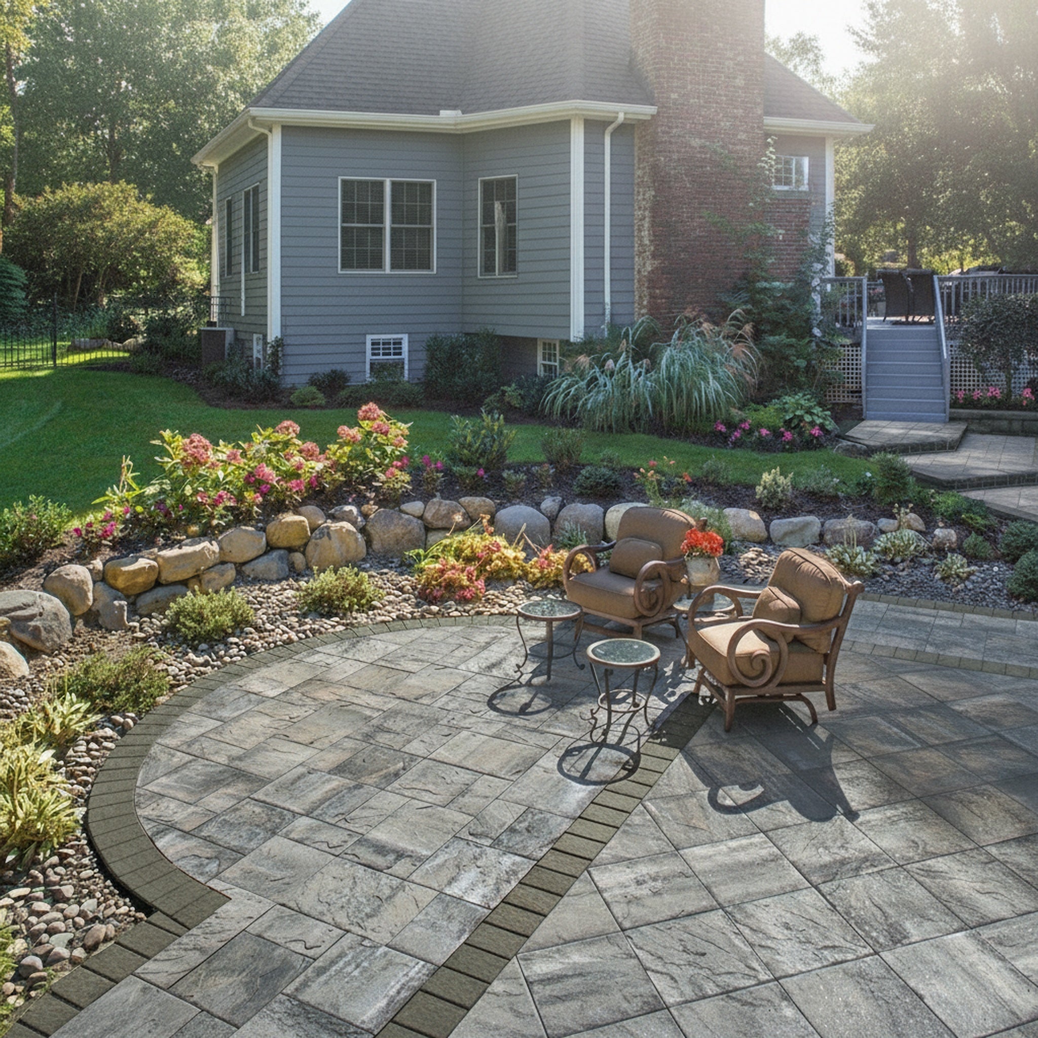 Sherwood Ledgestone 18" x 18" Smooth - Lifestyle 3