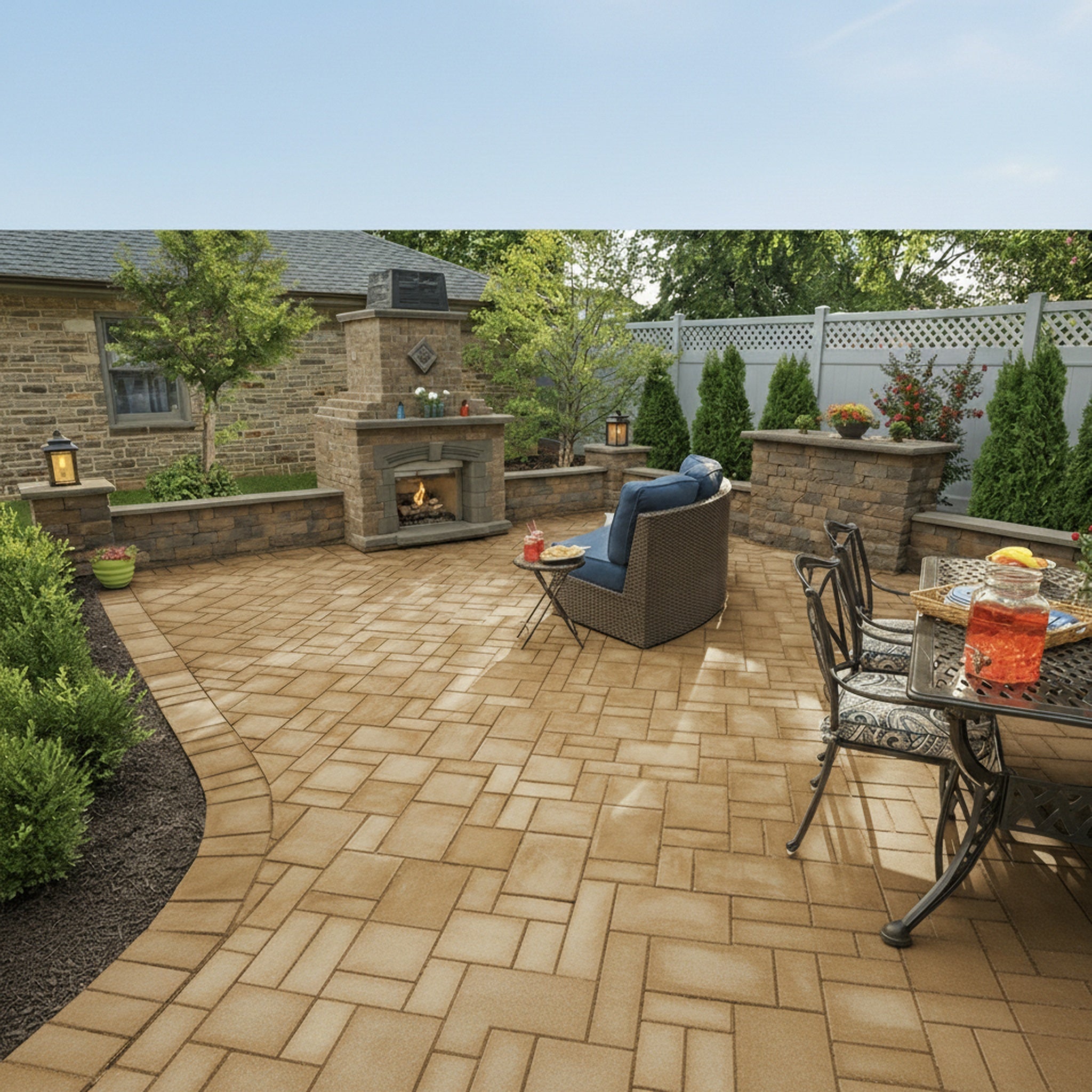 Sherwood Ledgestone 3-Pc. Design Kit Smooth - Lifestyle 1