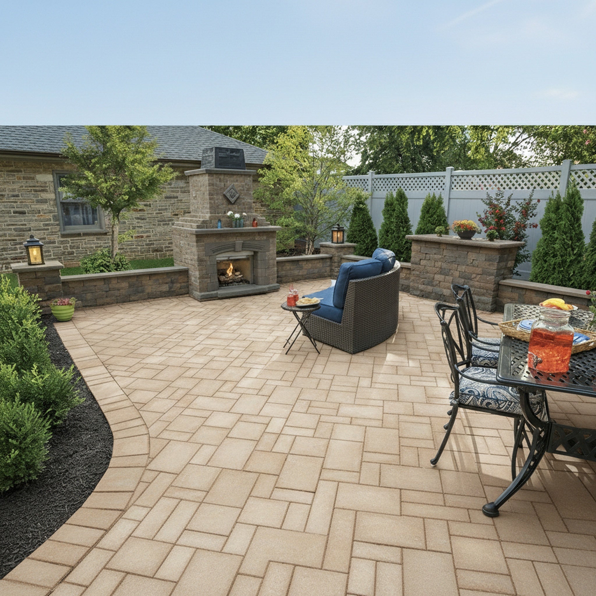 Sherwood Ledgestone 3-Pc. Design Kit Smooth - Lifestyle 1