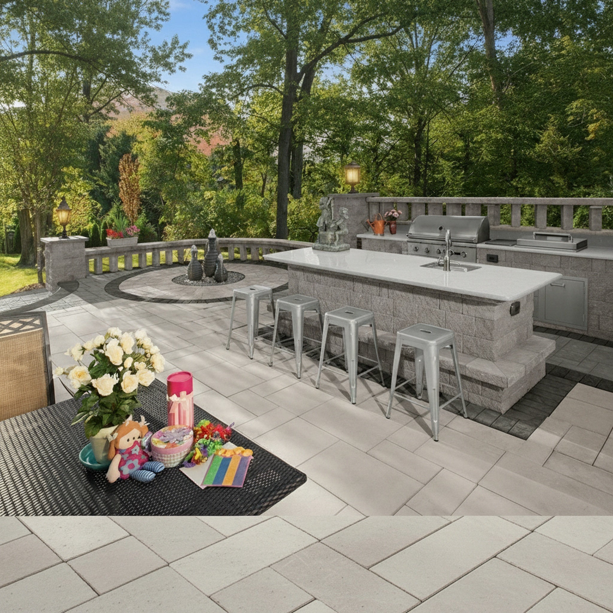Sherwood Ledgestone XL 3-Pc. Design Kit Smooth - Lifestyle 4