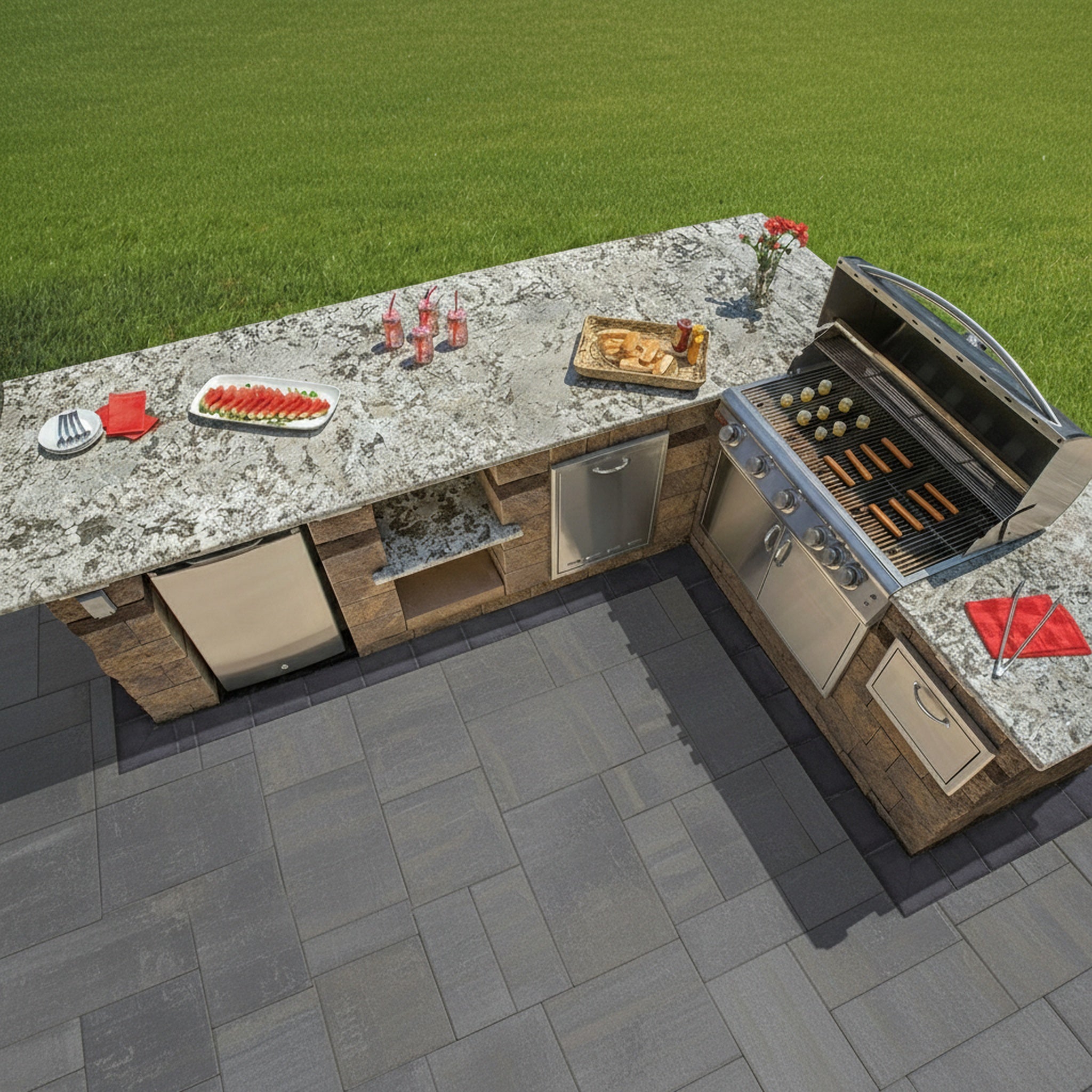 Sherwood Ledgestone XL 3-Pc. Design Kit Smooth - Lifestyle 3